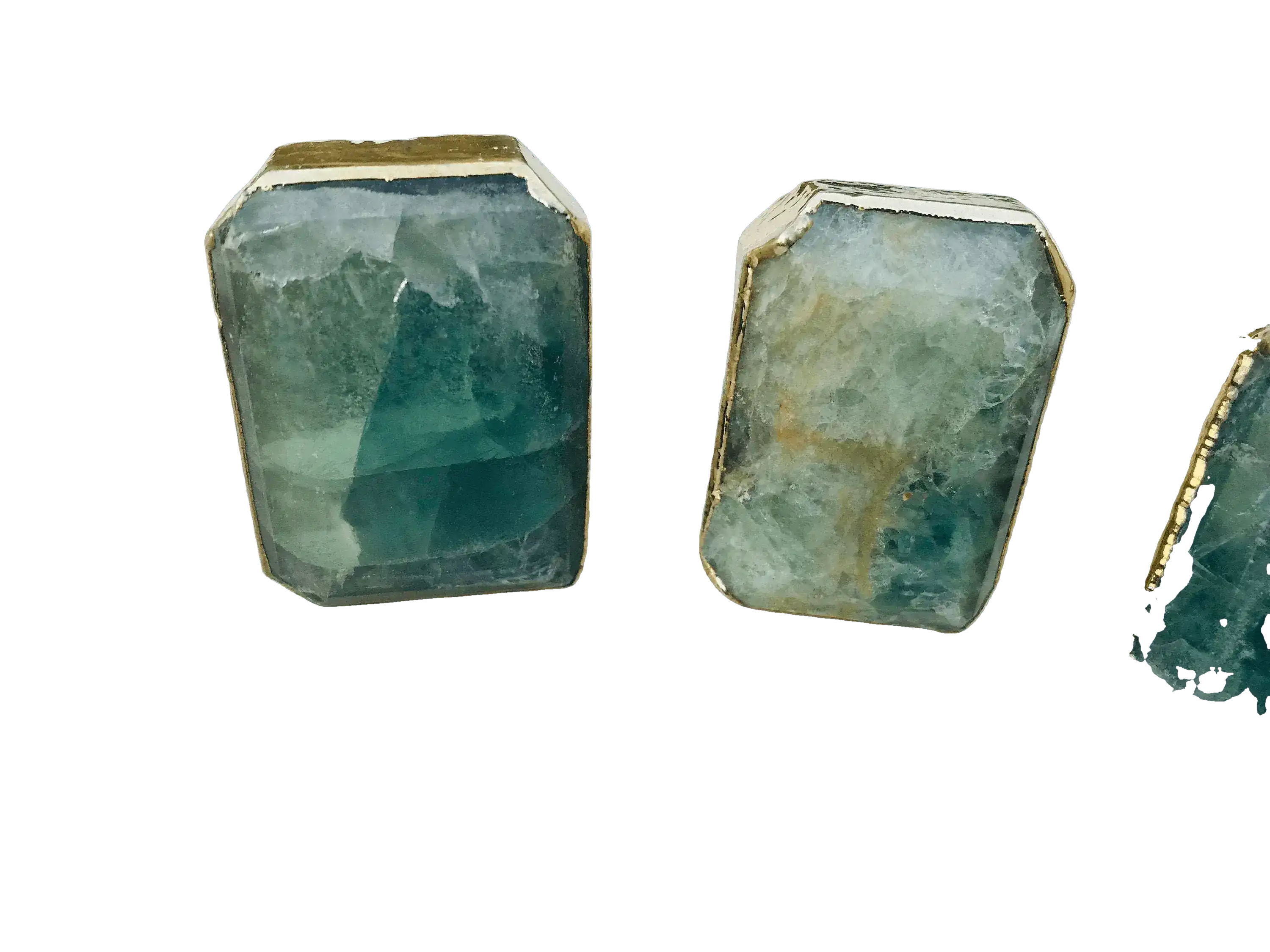 Green Fluorite Quartz Cabinet Door Pull Handle - Set of 4 - Image 8
