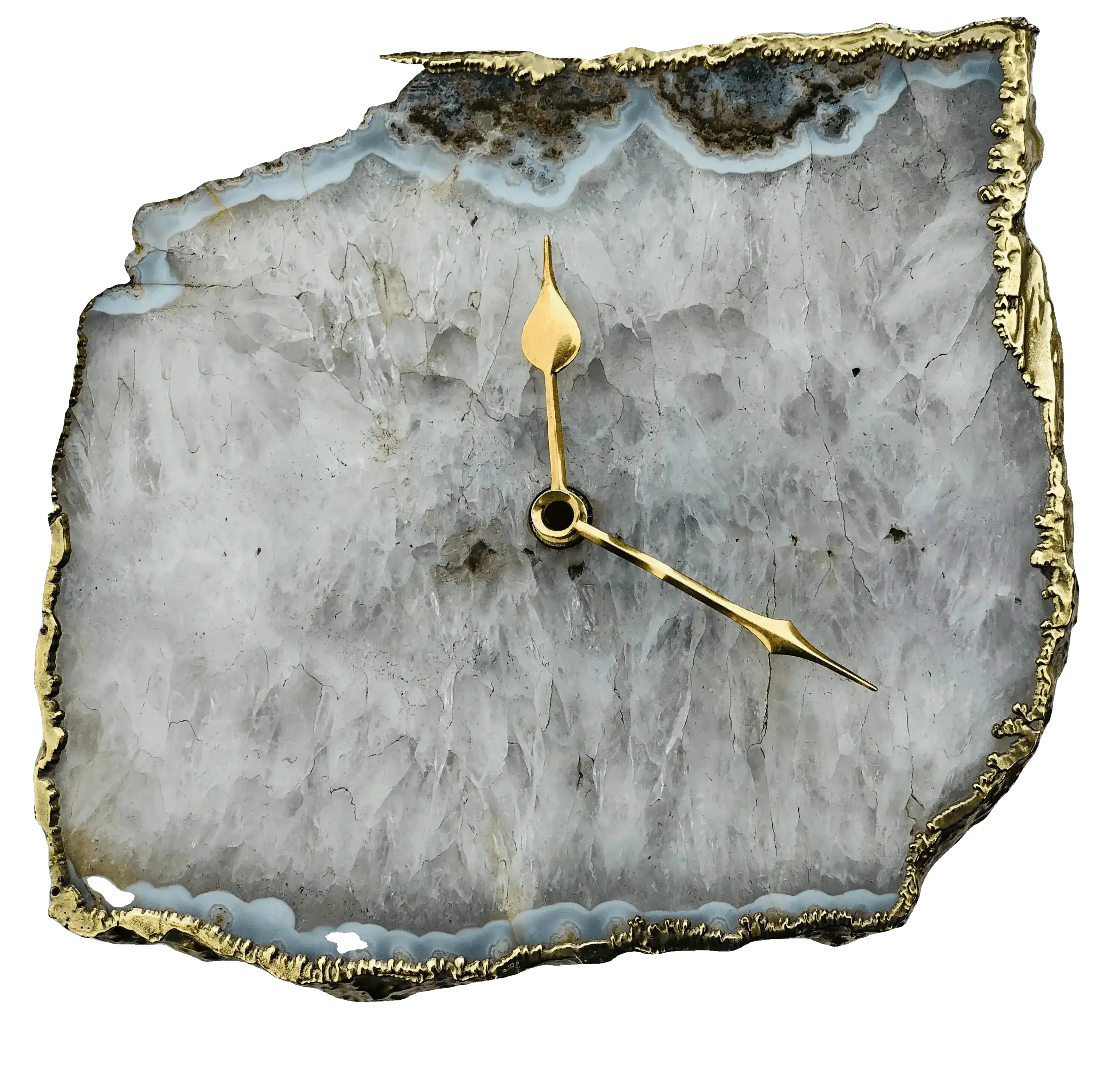 Grey Agate Large Wall Desk Clock - Image 3