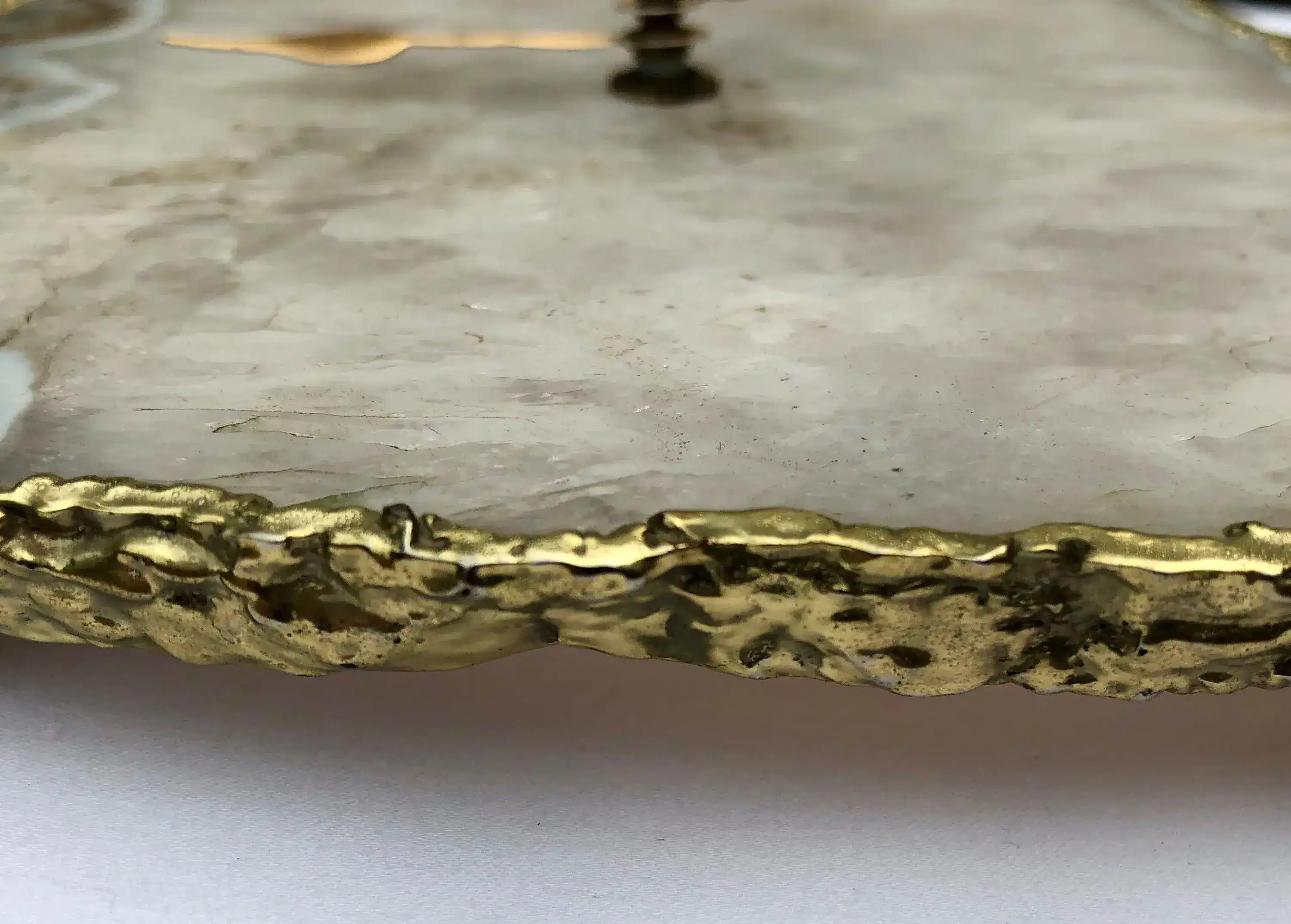 Grey Agate Large Wall Desk Clock - Image 5