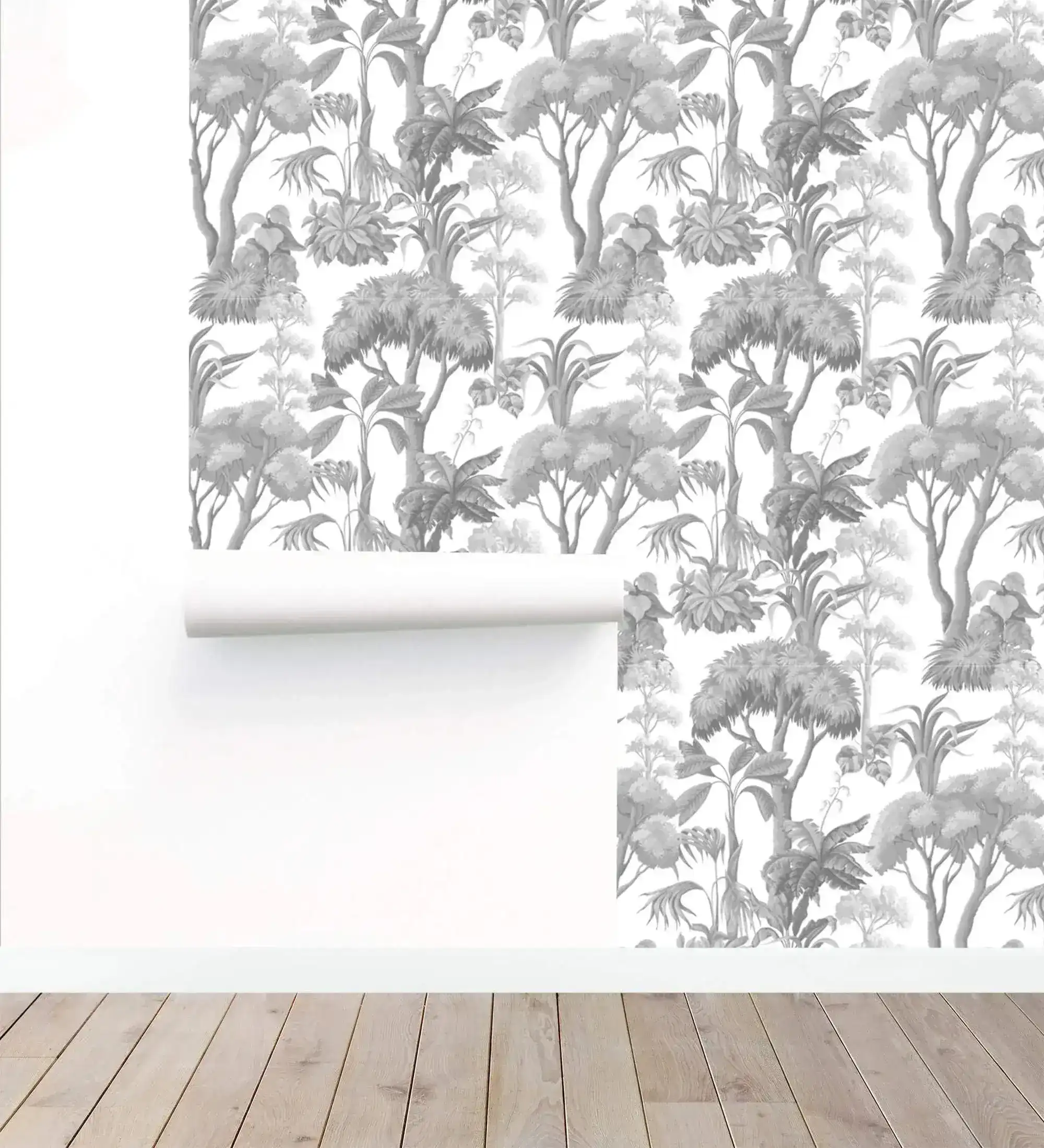Grey Forest Serenity Wallpaper - Image 3