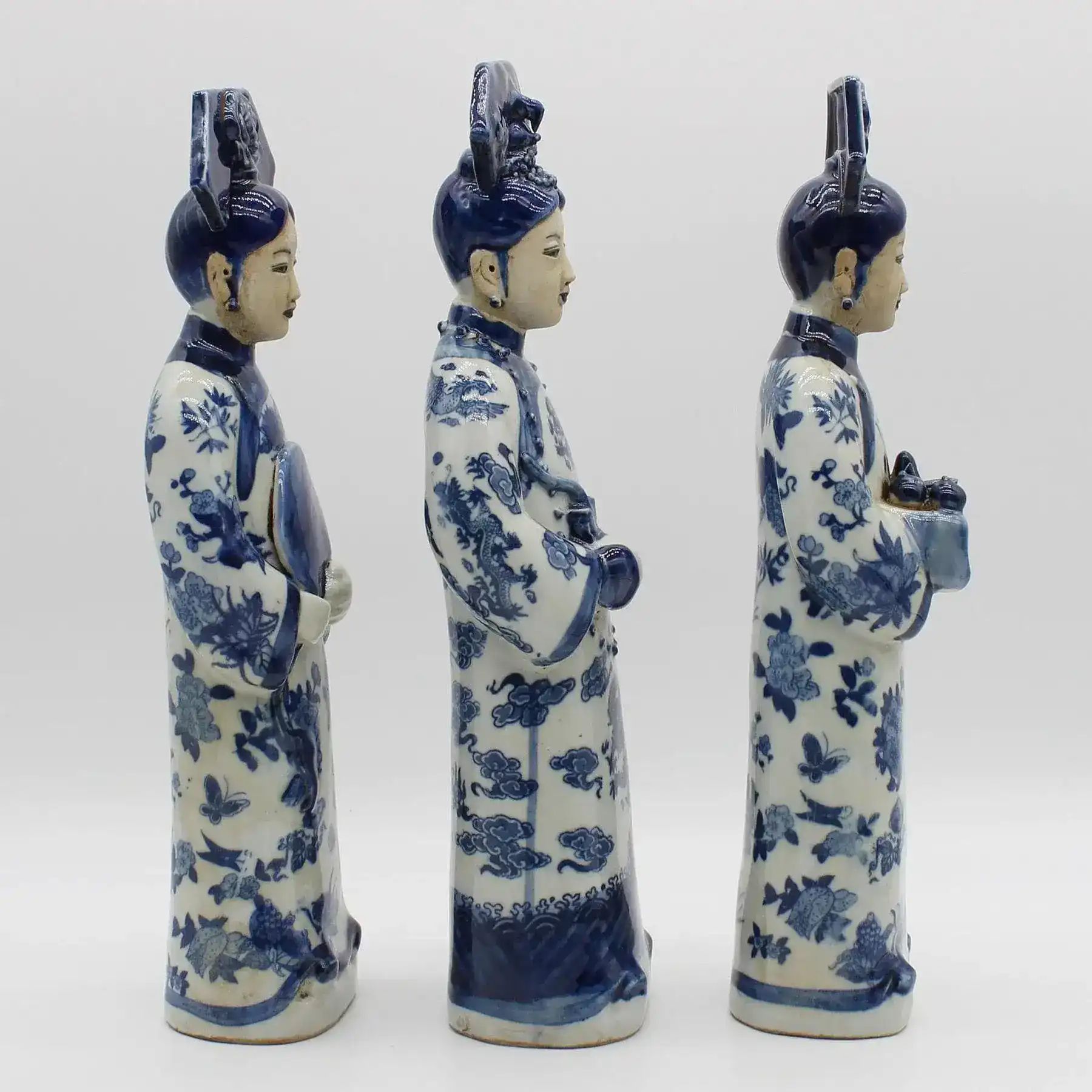 Hand-Painted Qing Dynasty Princesses Figurines - Image 3