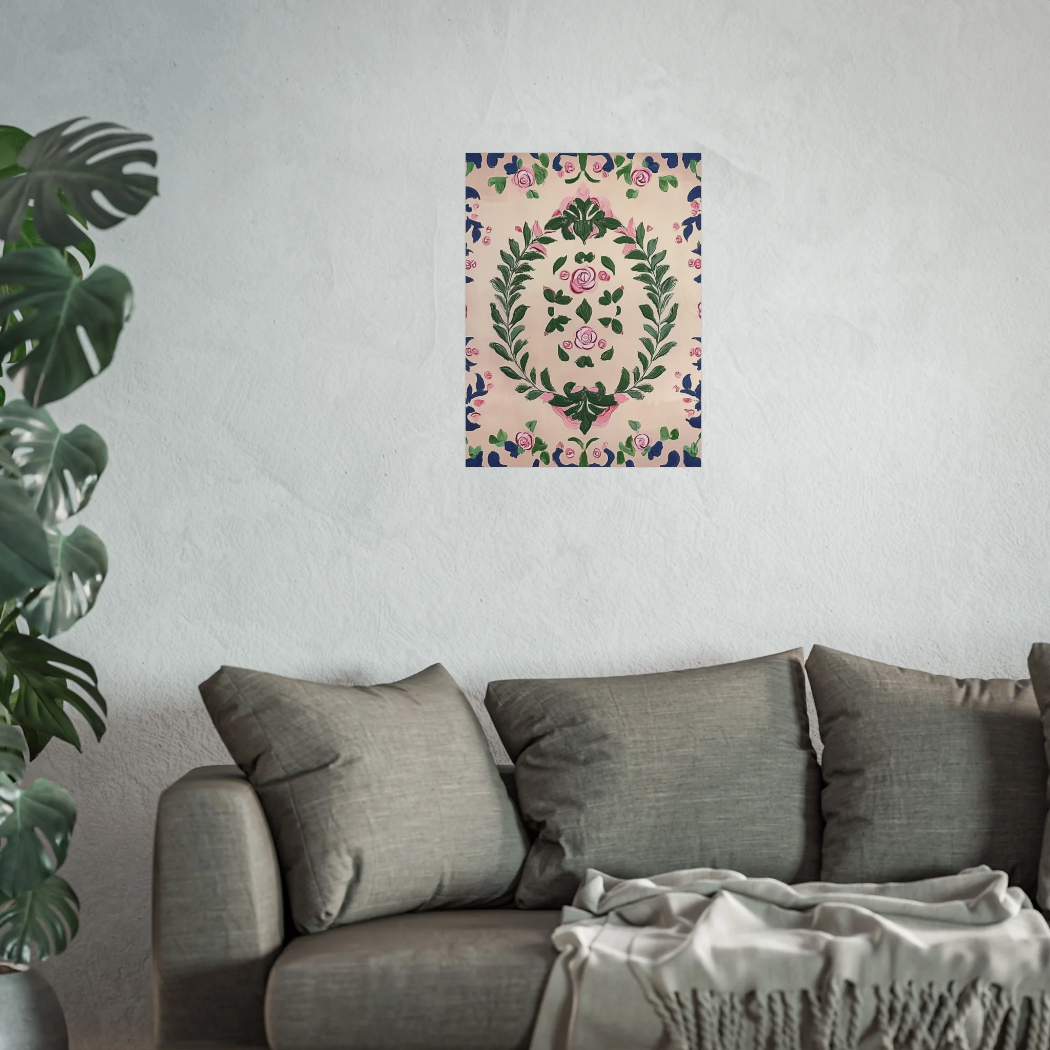 Hand-Painted Rose Garden Fine Art Poster - Image 35