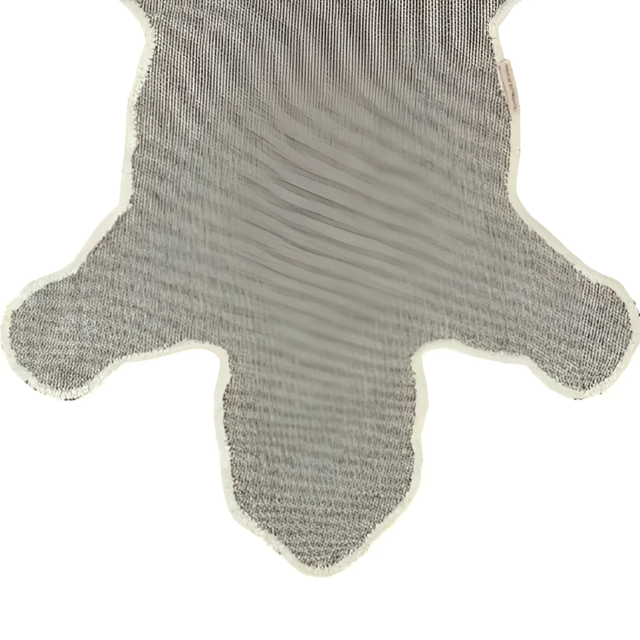 Hand Tufted Black and White Snow Tiger Rug - Image 3