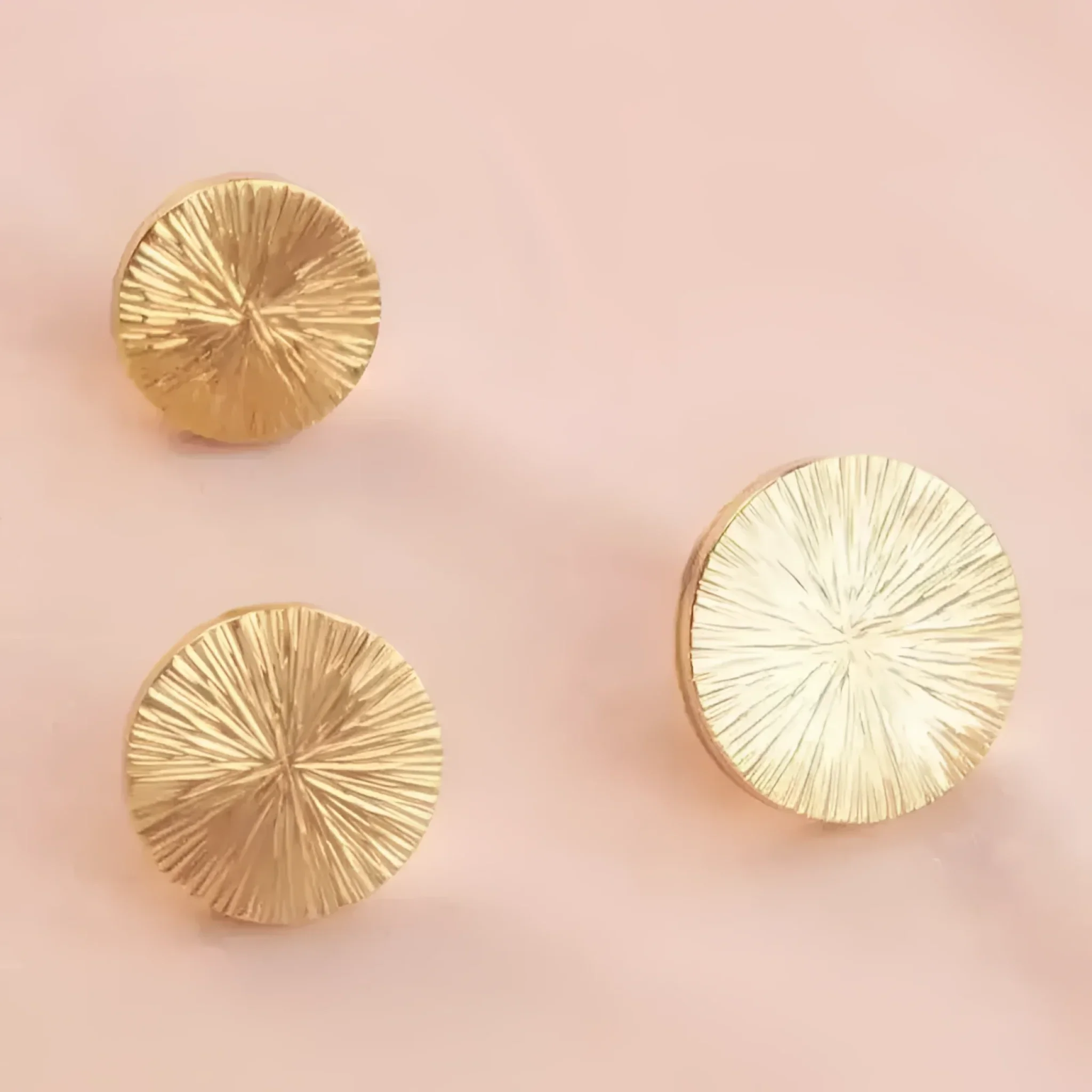 Handcrafted Hammered Brass Cabinet Drawer Knobs - Image 6