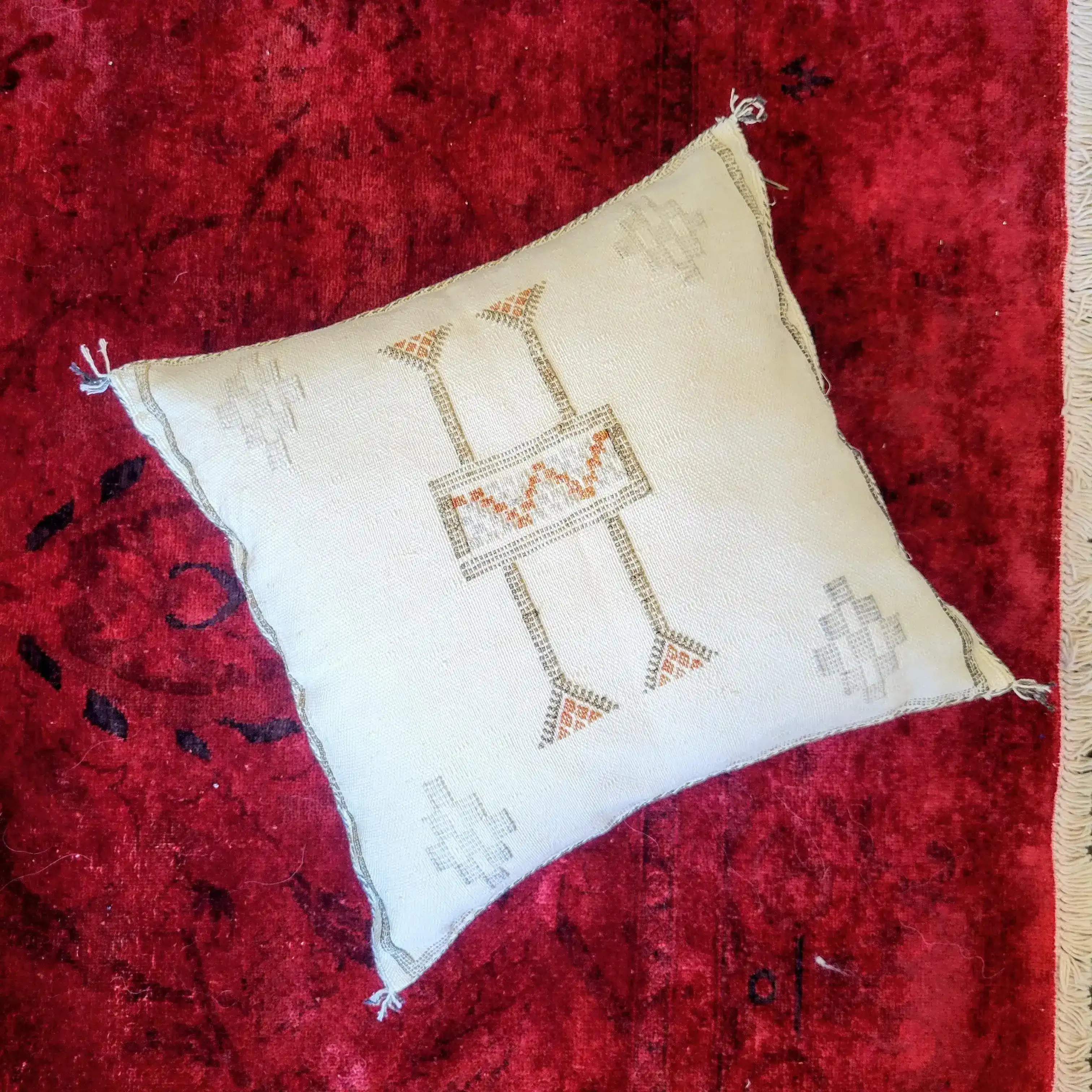 Handwoven Cactus Silk Pillow Cover - Image 11
