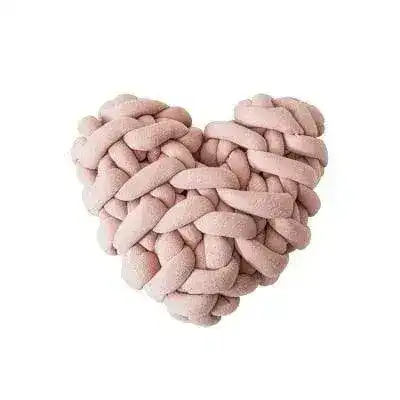 Heart Shape Knotted Accent Pillow - Image 3