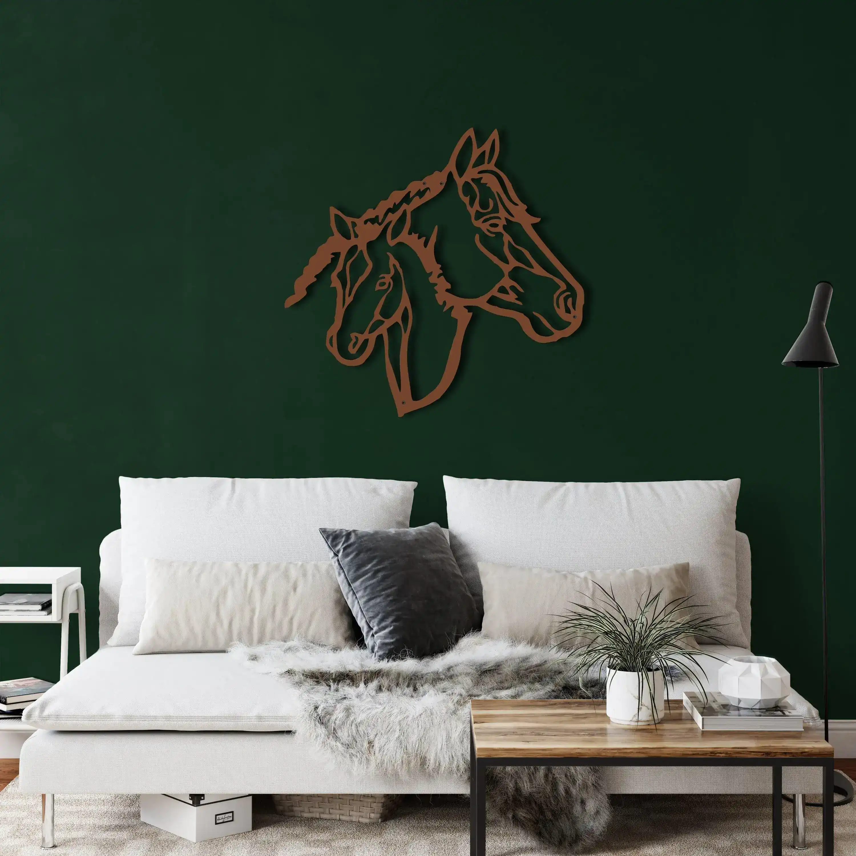 Horse Heads Metal Wall Decor - Image 10