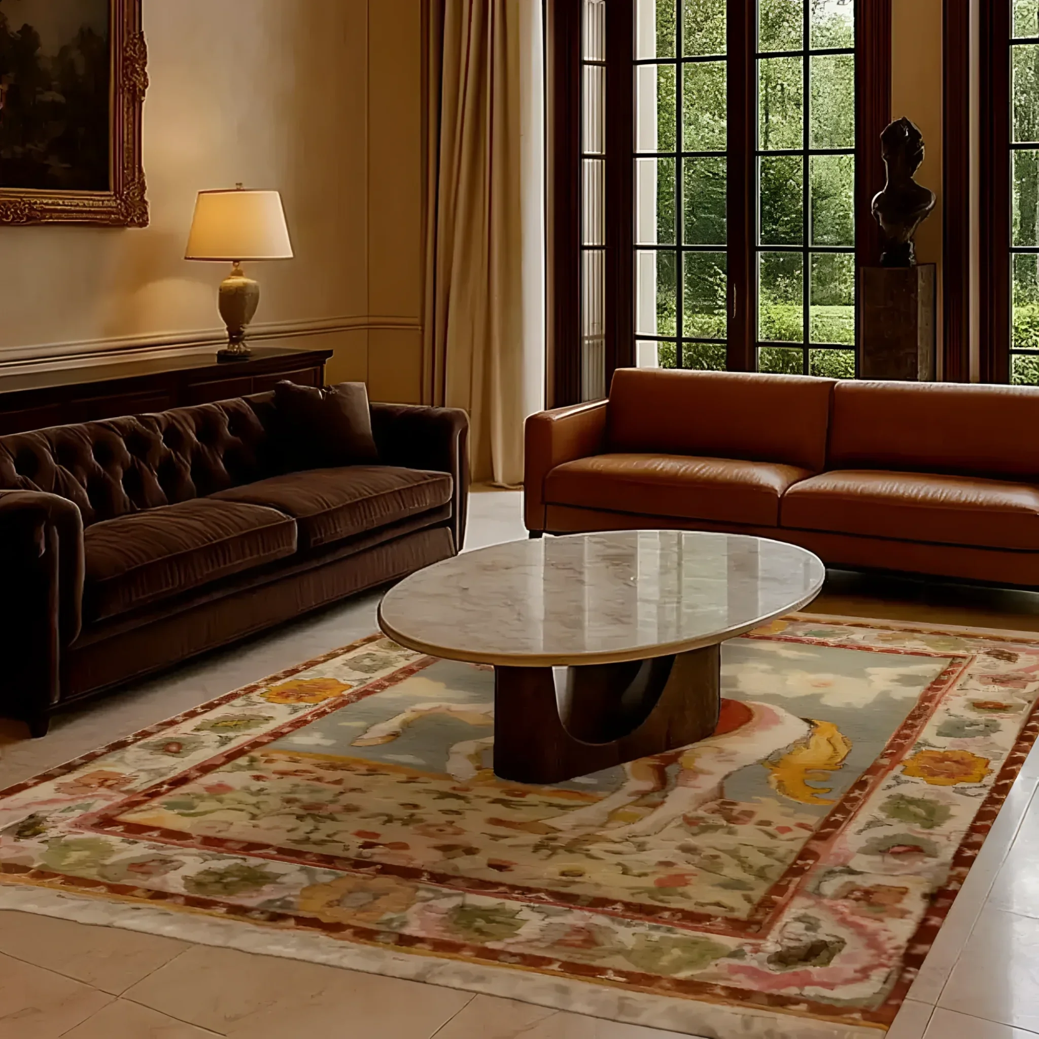 Horsing Haven Hand Knotted Area Rug - Image 3