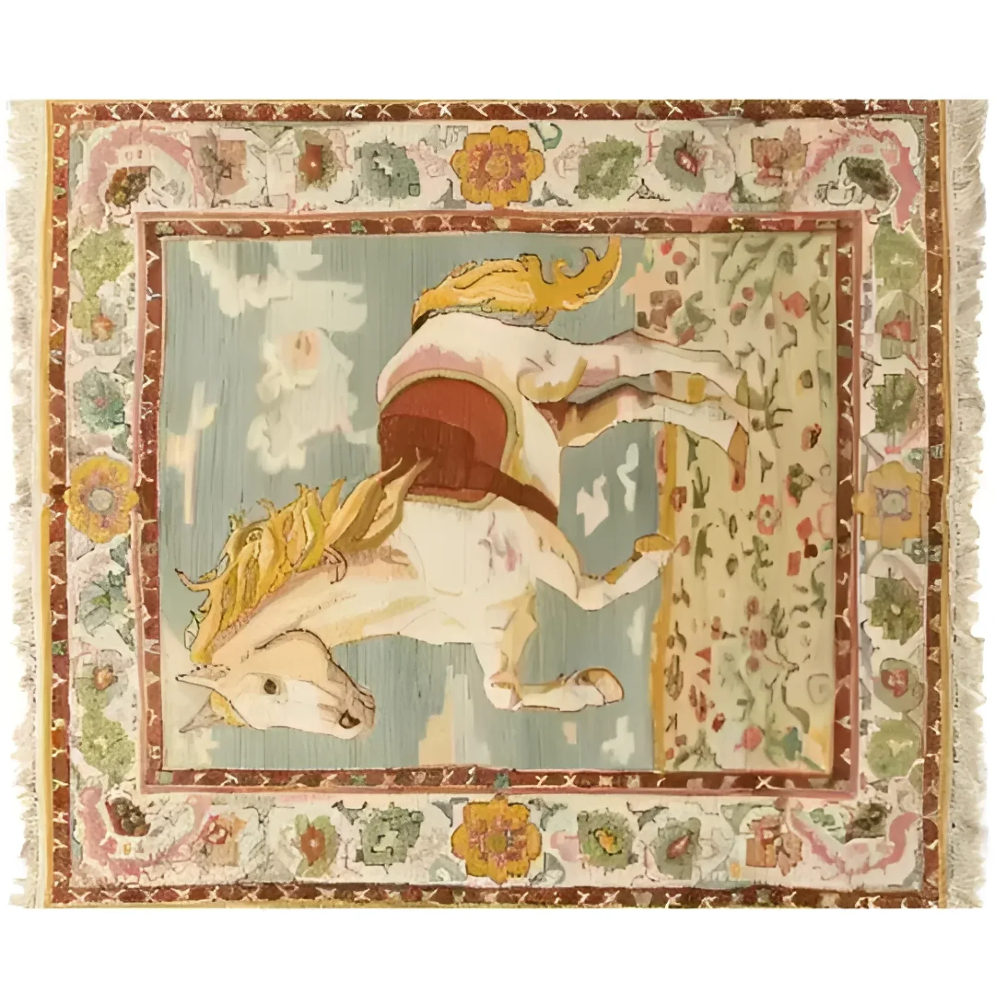 Horsing Haven Hand Knotted Area Rug - Image 5