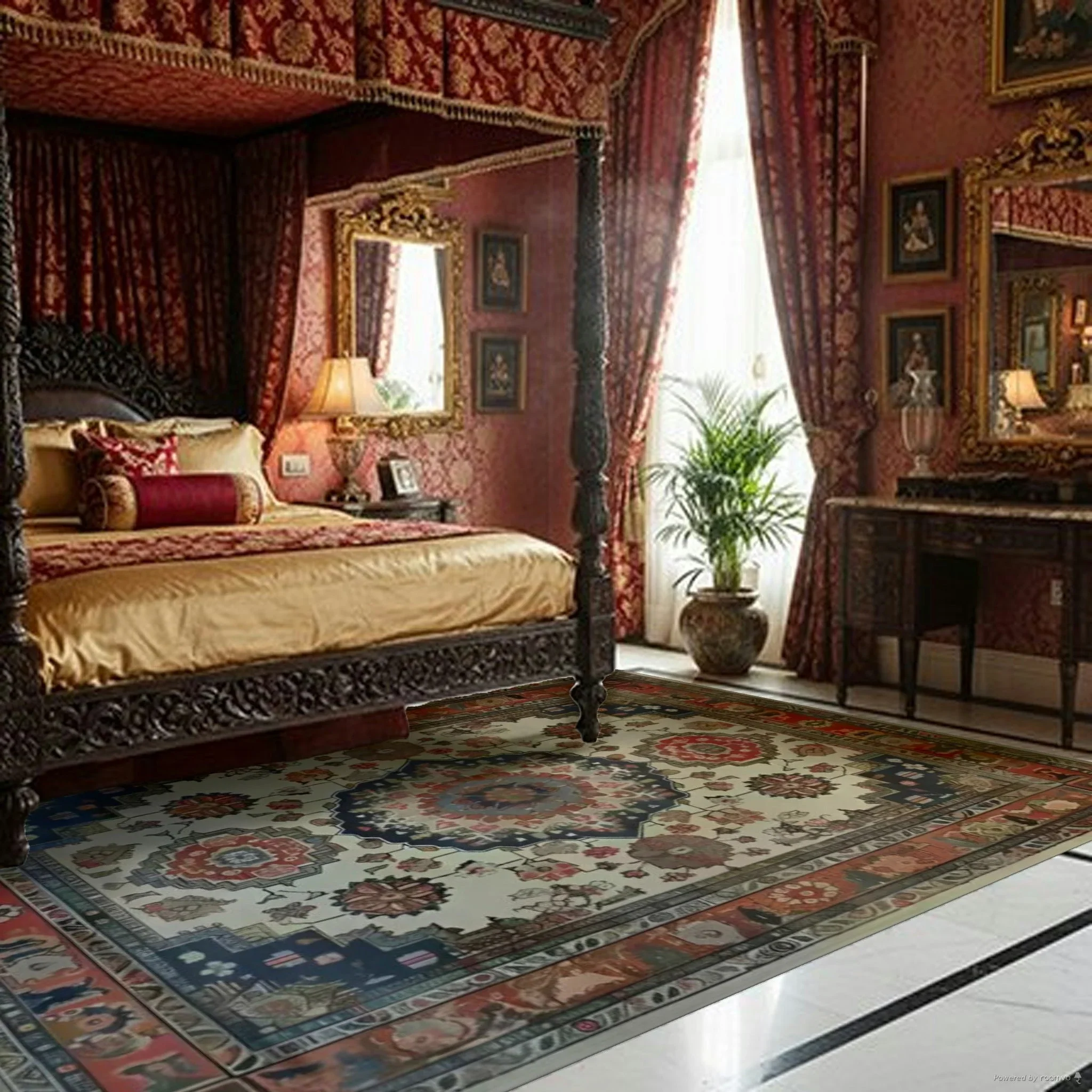 Imperial Tapestry Hand Knotted Area Rug - Image 3