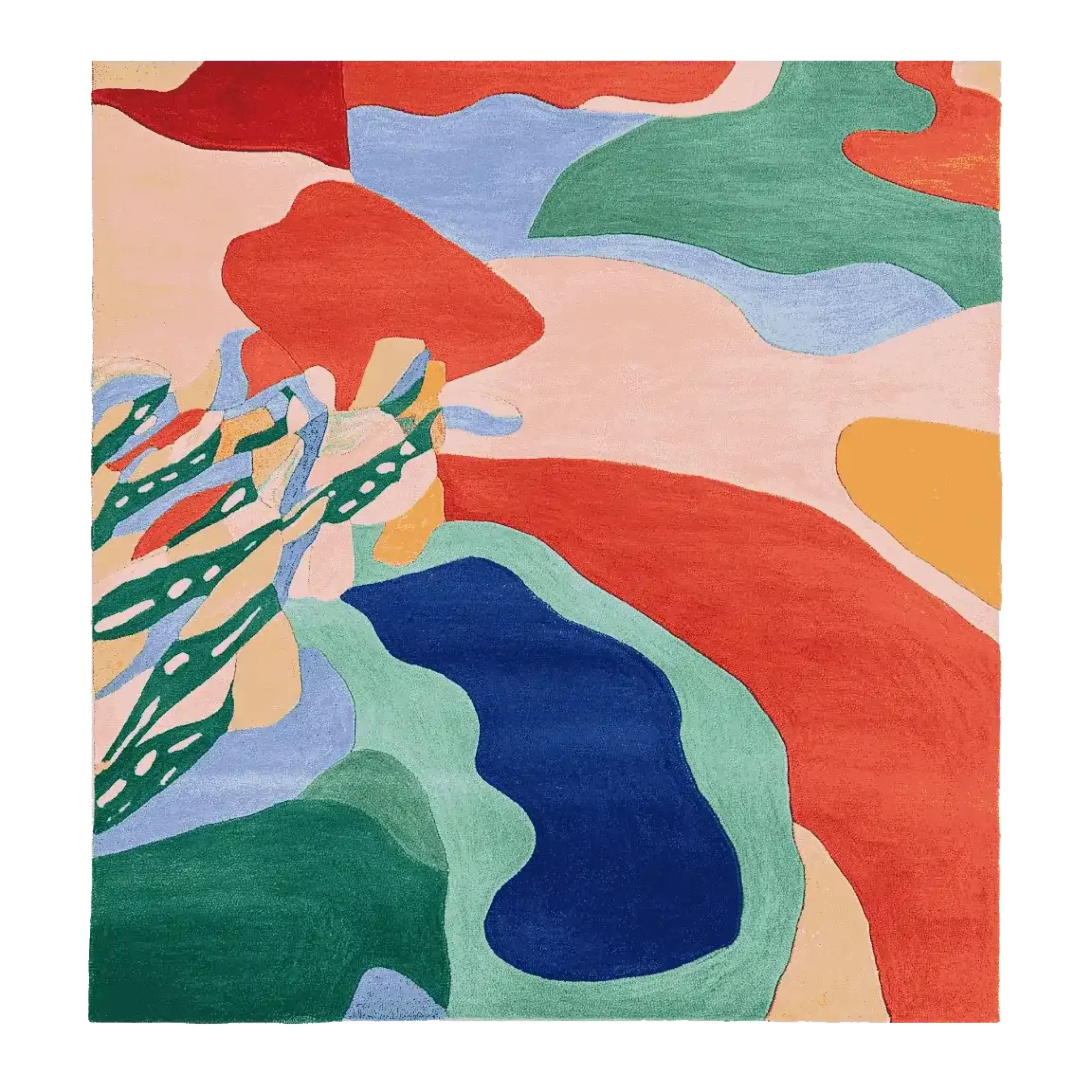 Ink Flow Terrain Hand Tufted Rug - Image 3