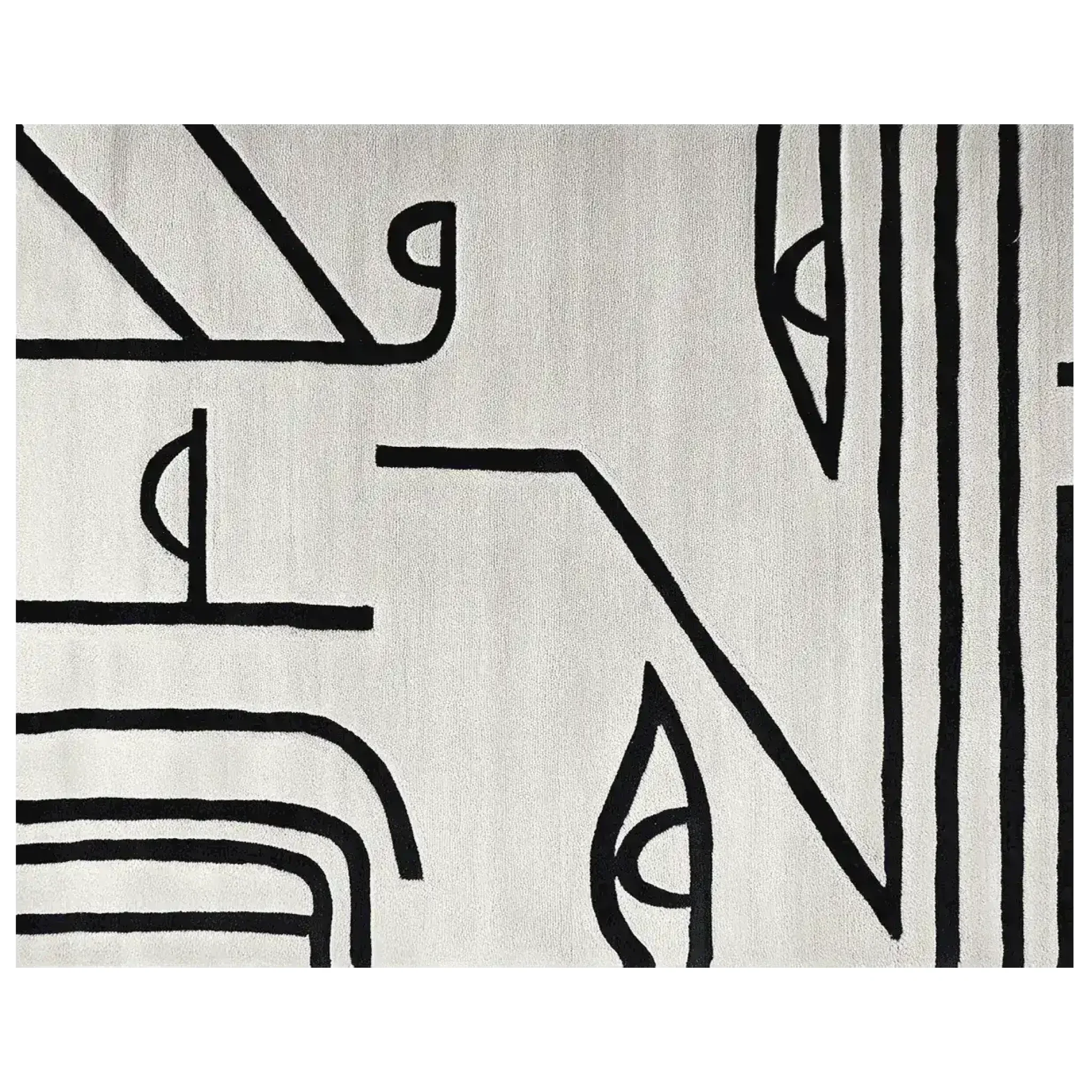 Inkbound Face Geometry Hand Tufted Rug - Image 10
