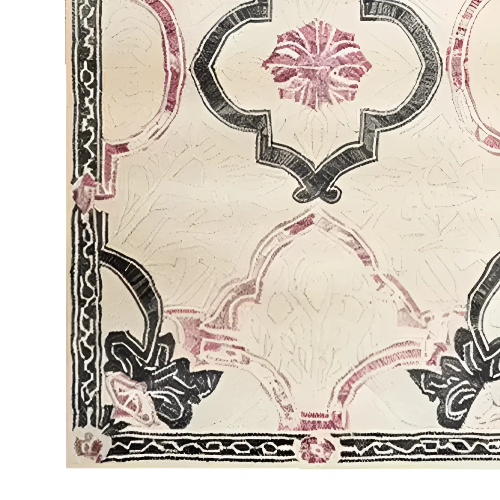 Ivory Bloom Border Hand Tufted Rug - Image 5