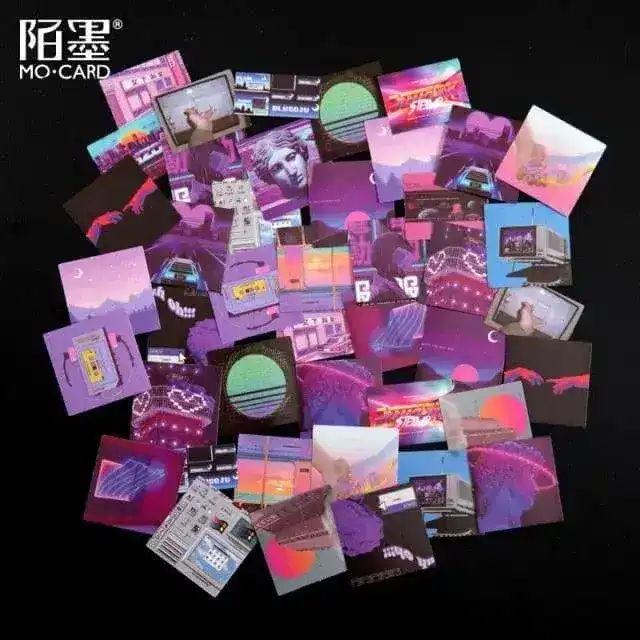 Japanese Scrapbooking Stickers Set - 45 pcs - Image 10