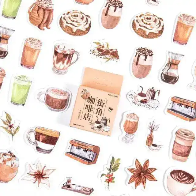 Japanese Scrapbooking Stickers Set - 45 pcs - Image 14