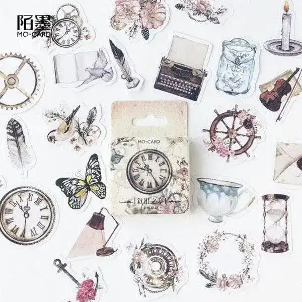 Japanese Scrapbooking Stickers Set - 45 pcs - Image 24