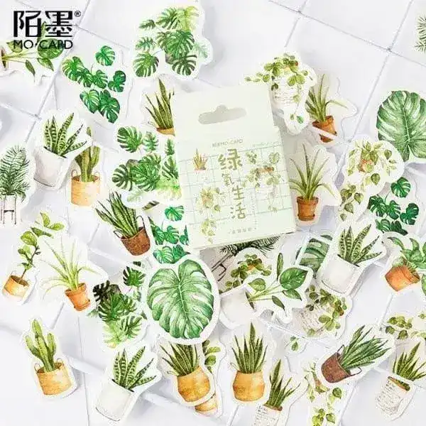 Japanese Scrapbooking Stickers Set - 45 pcs - Image 25