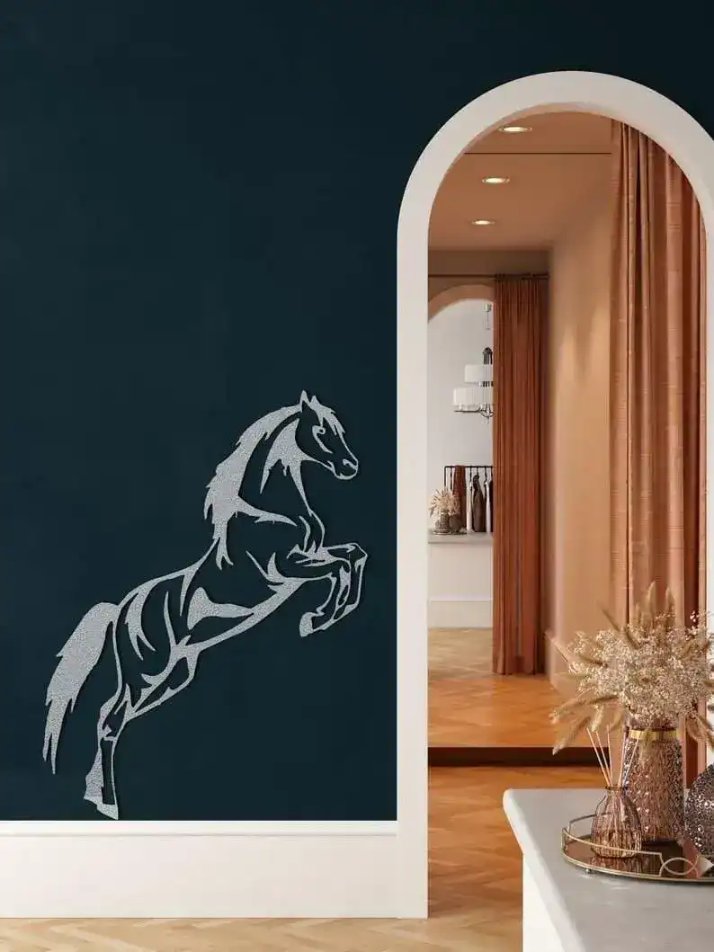 Jumping Horse Metal Wall Art - Image 6