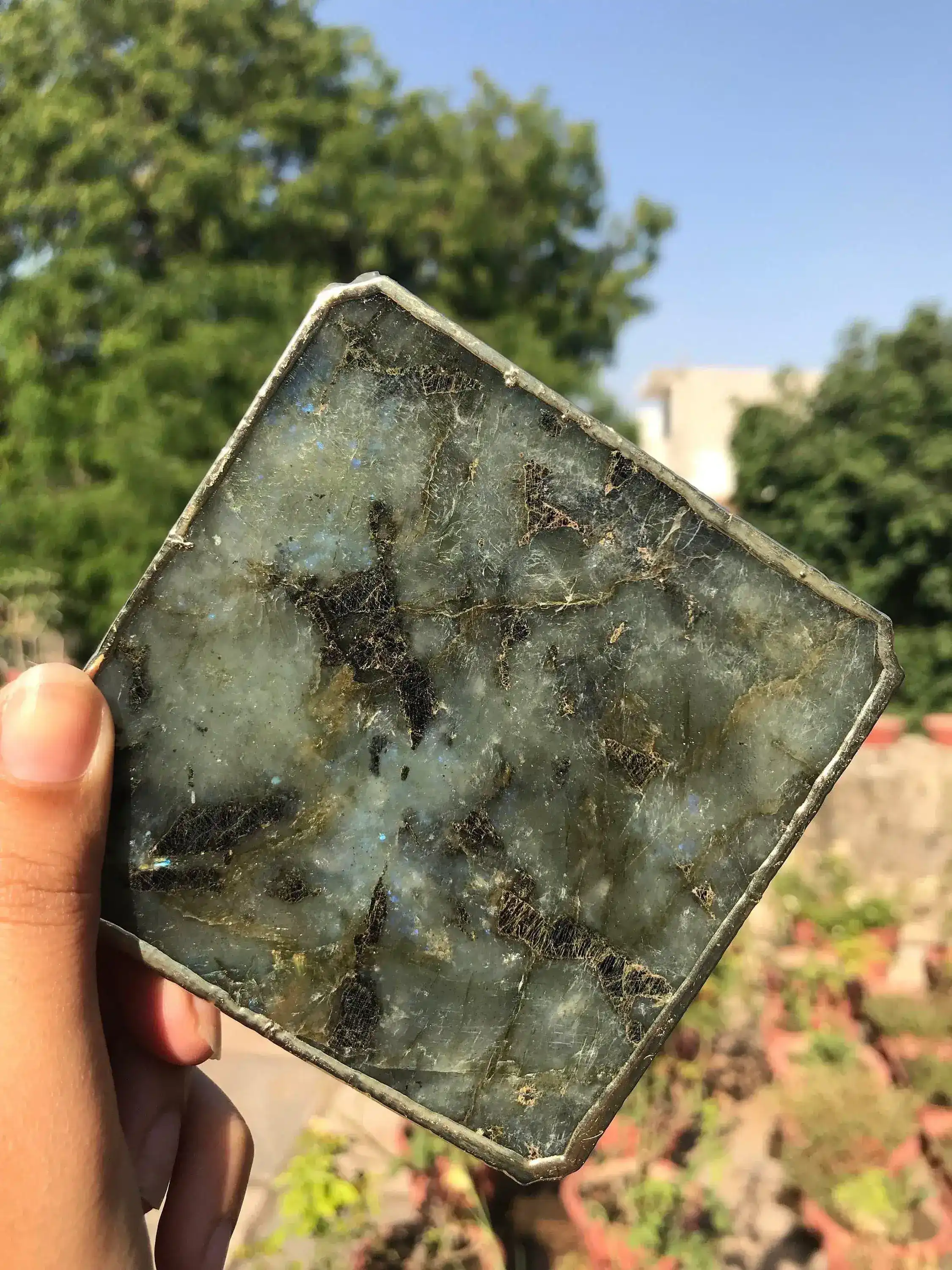 Labradorite Agate Coaster - Set of 4 - Image 6