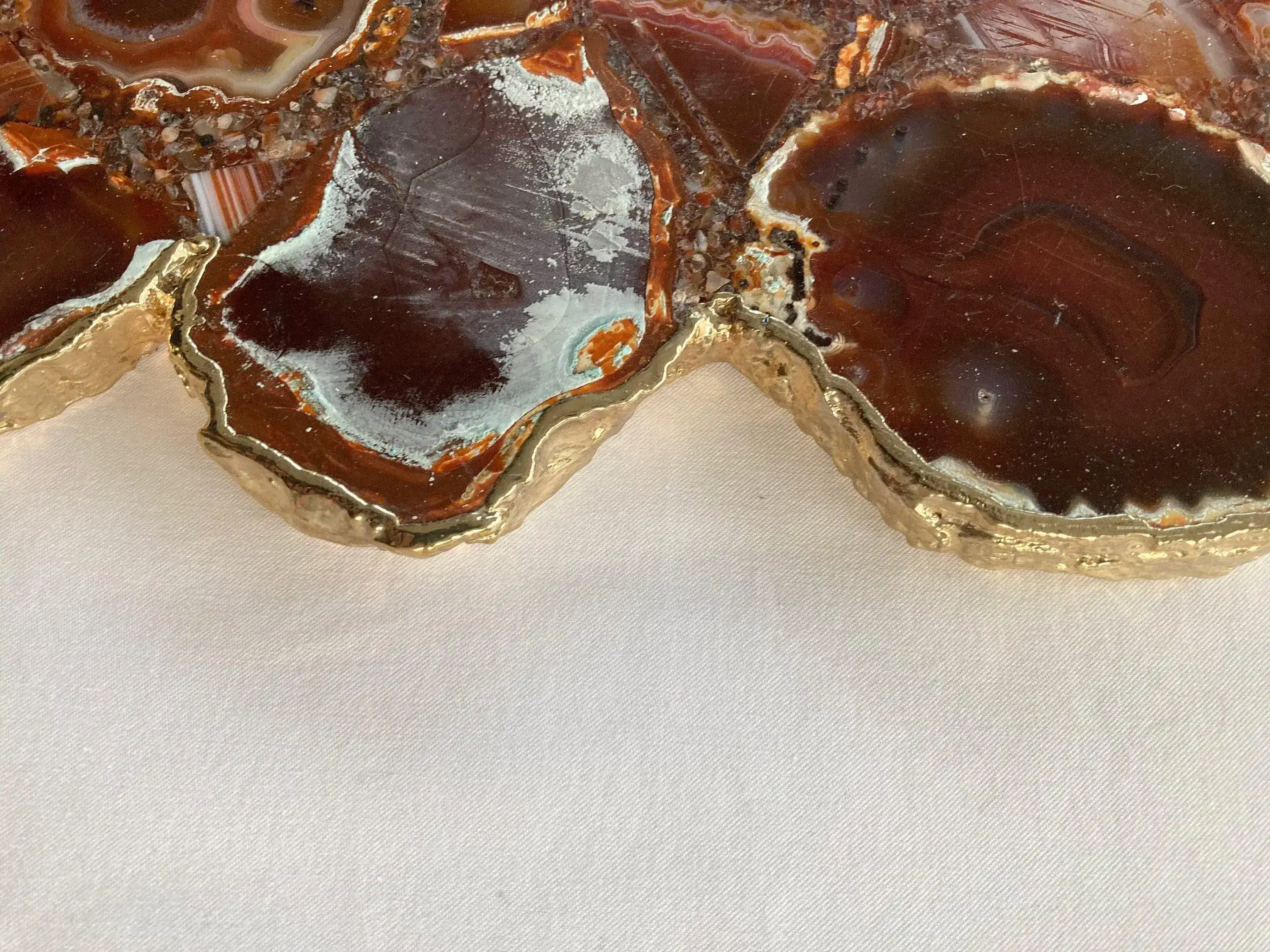Large Red Agate Cheese Platter Tray - Image 3