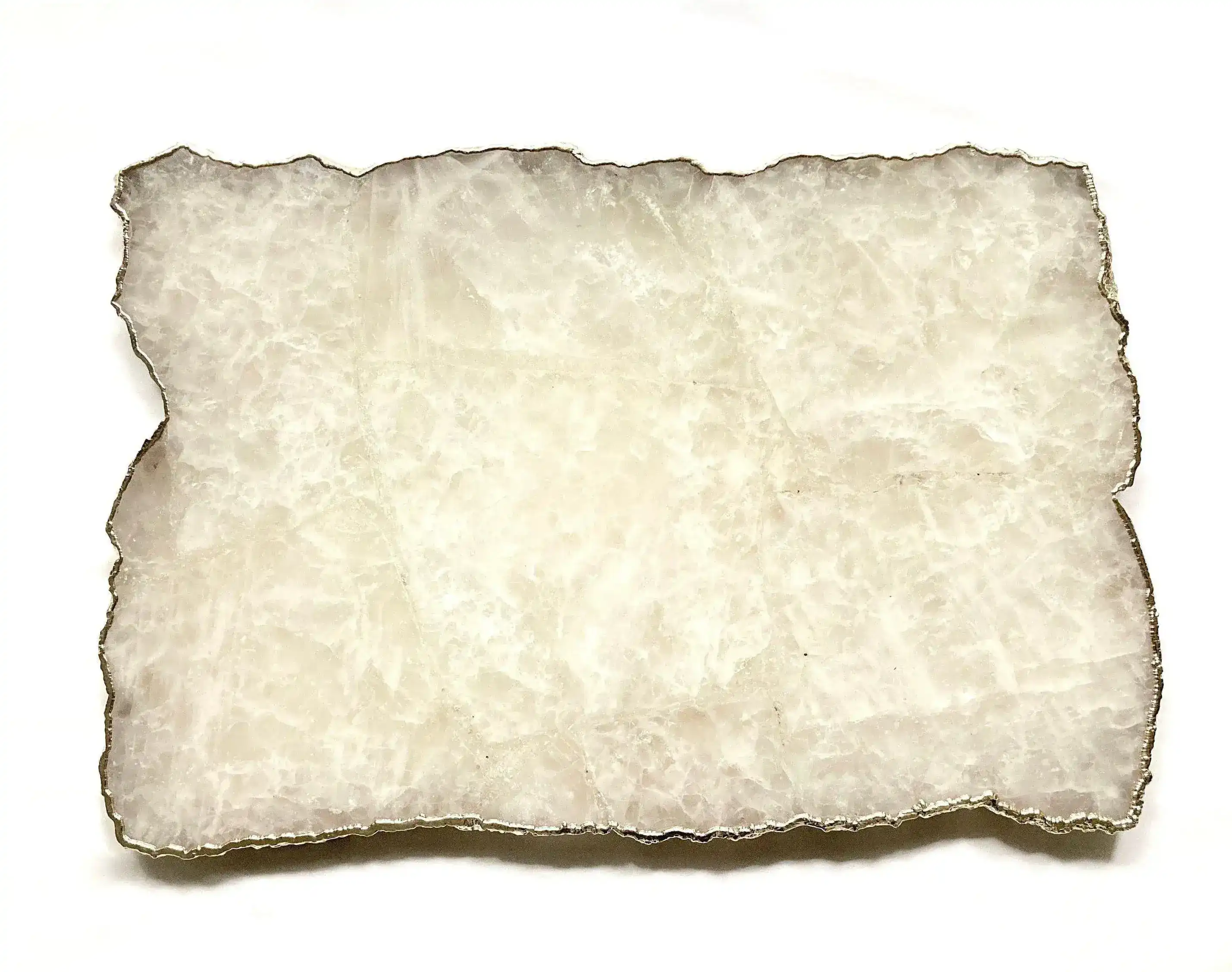 Large White Agate Cheese Platter Tray - Image 6