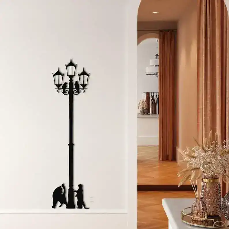 Laterne Street Lamp Metal Wall Hanging Decor - Image 5