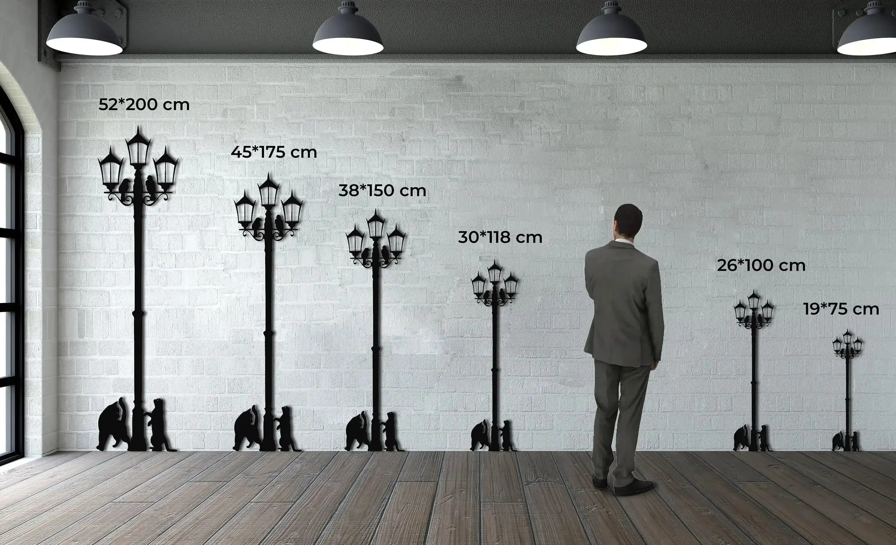 Laterne Street Lamp Metal Wall Hanging Decor - Image 9