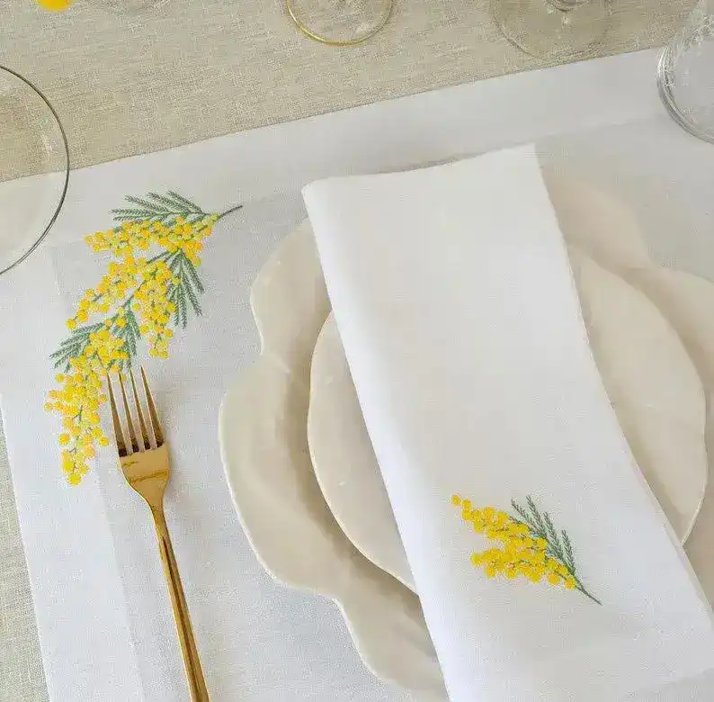 Lemon Blossom Placemats - Image 4