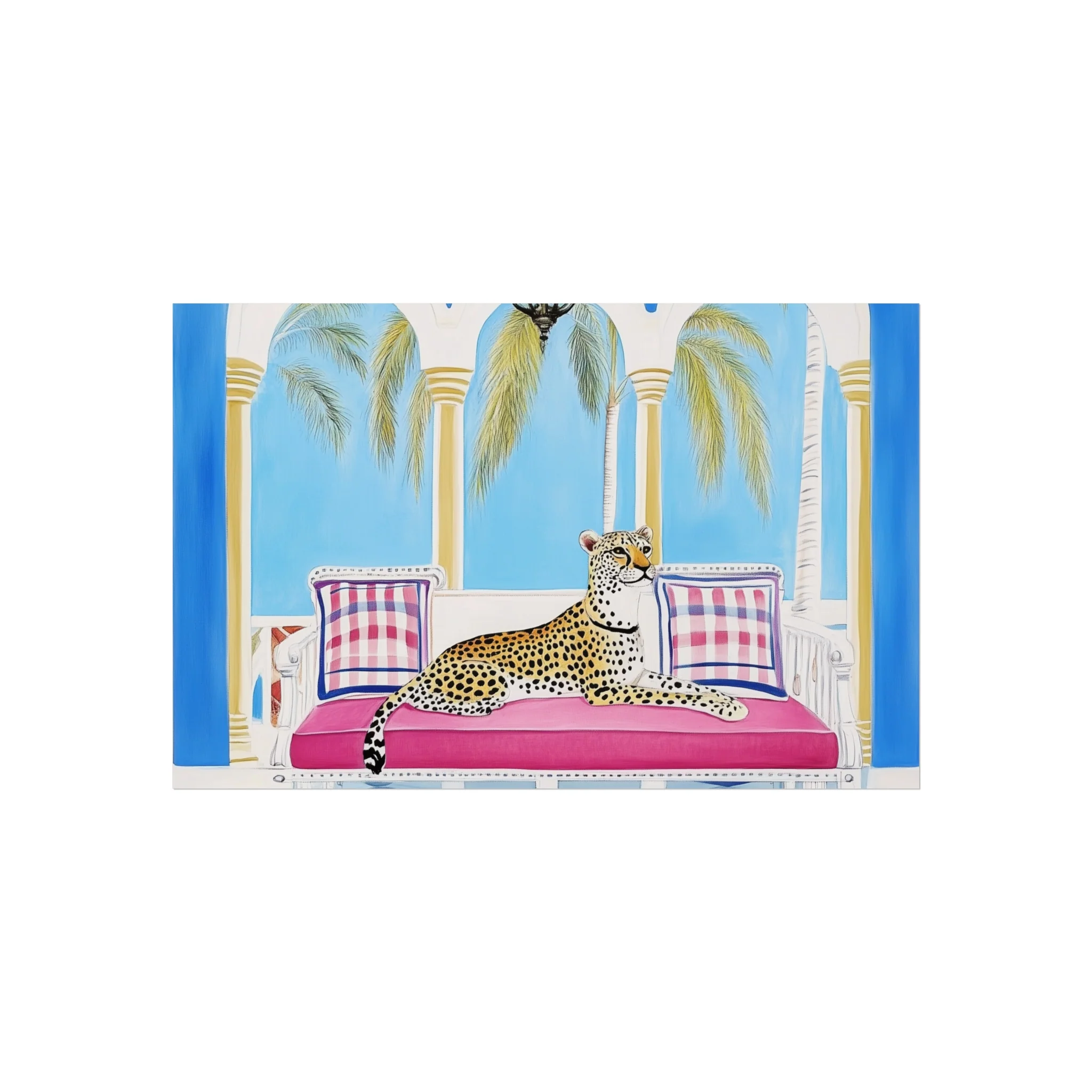 Leopard Lounge in Paradise Fine Art Poster - Image 15