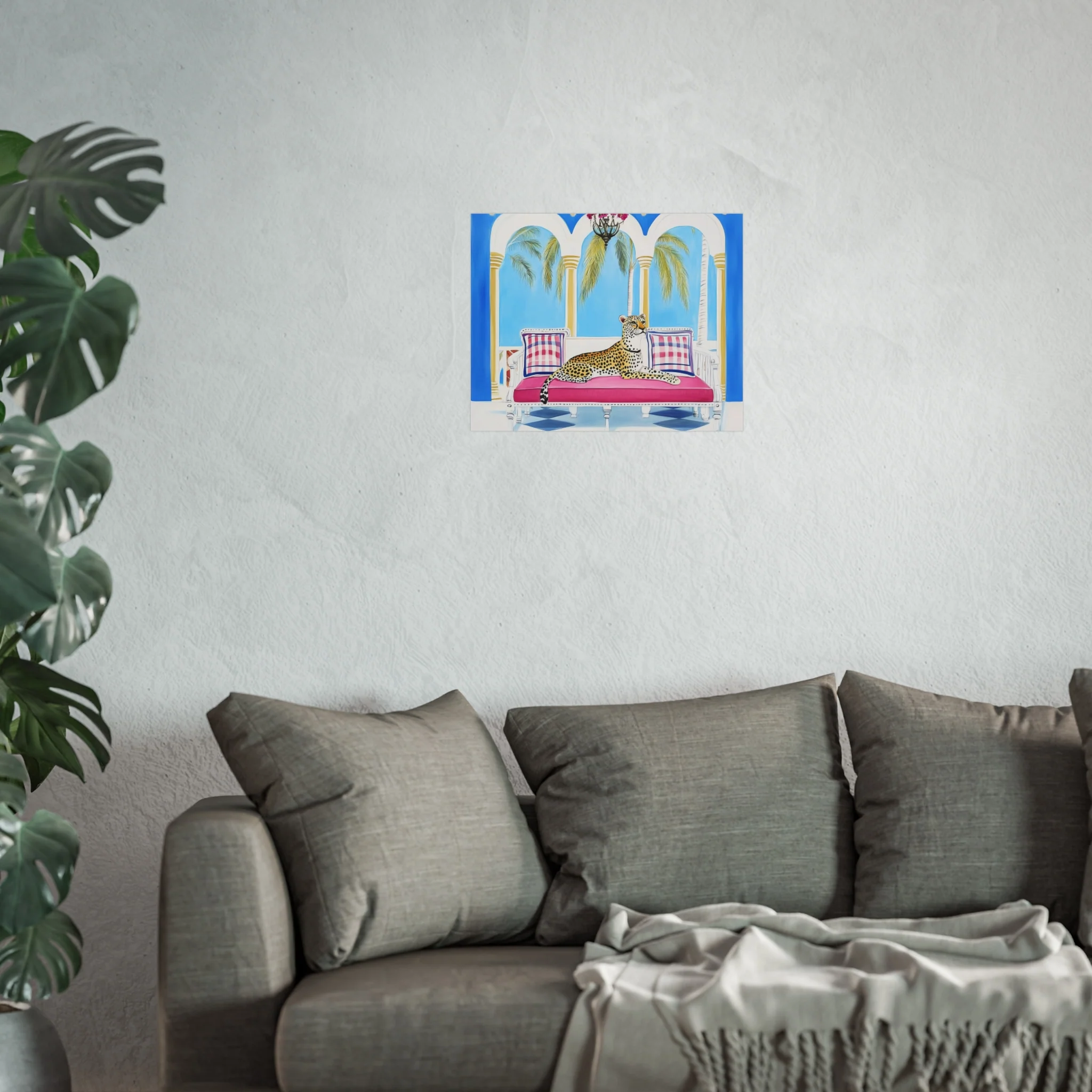 Leopard Lounge in Paradise Fine Art Poster - Image 17