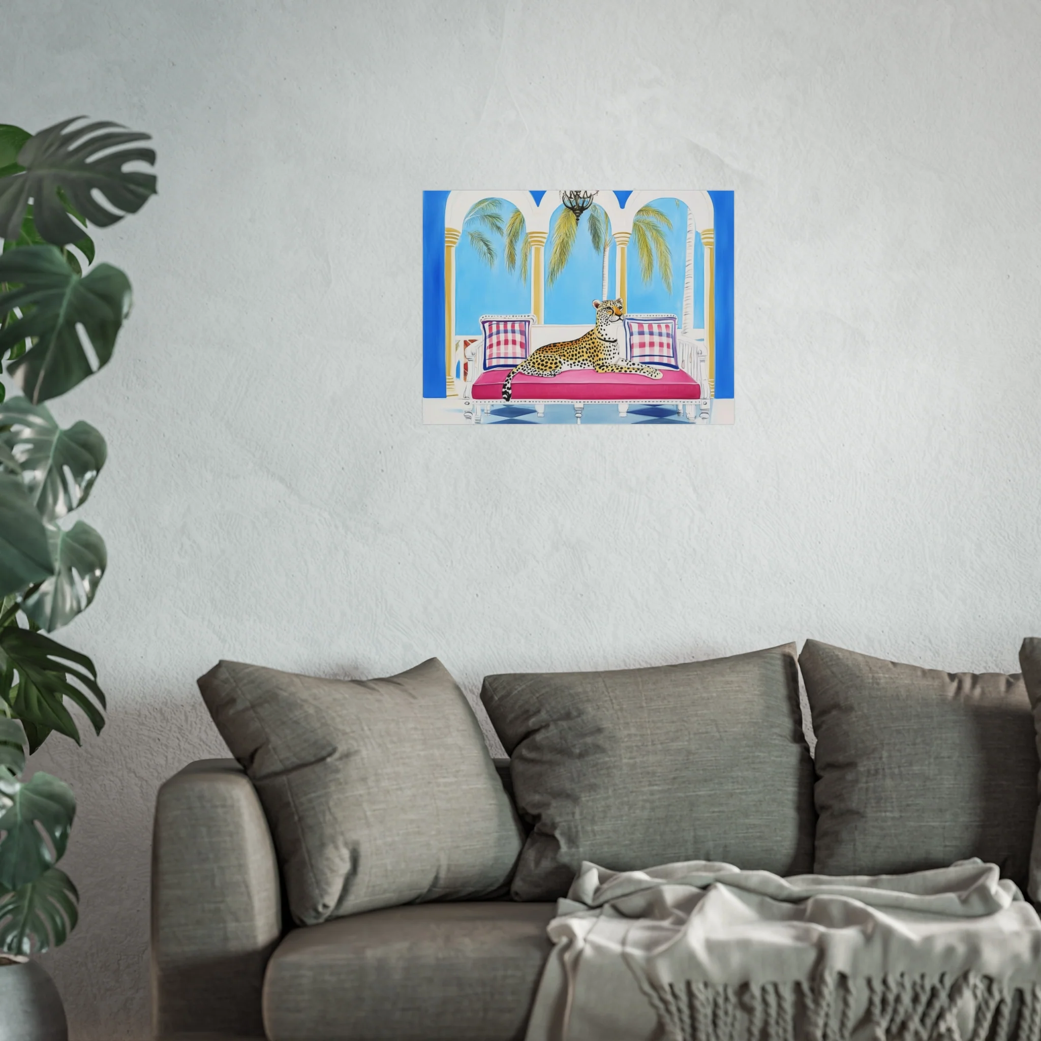Leopard Lounge in Paradise Fine Art Poster - Image 25