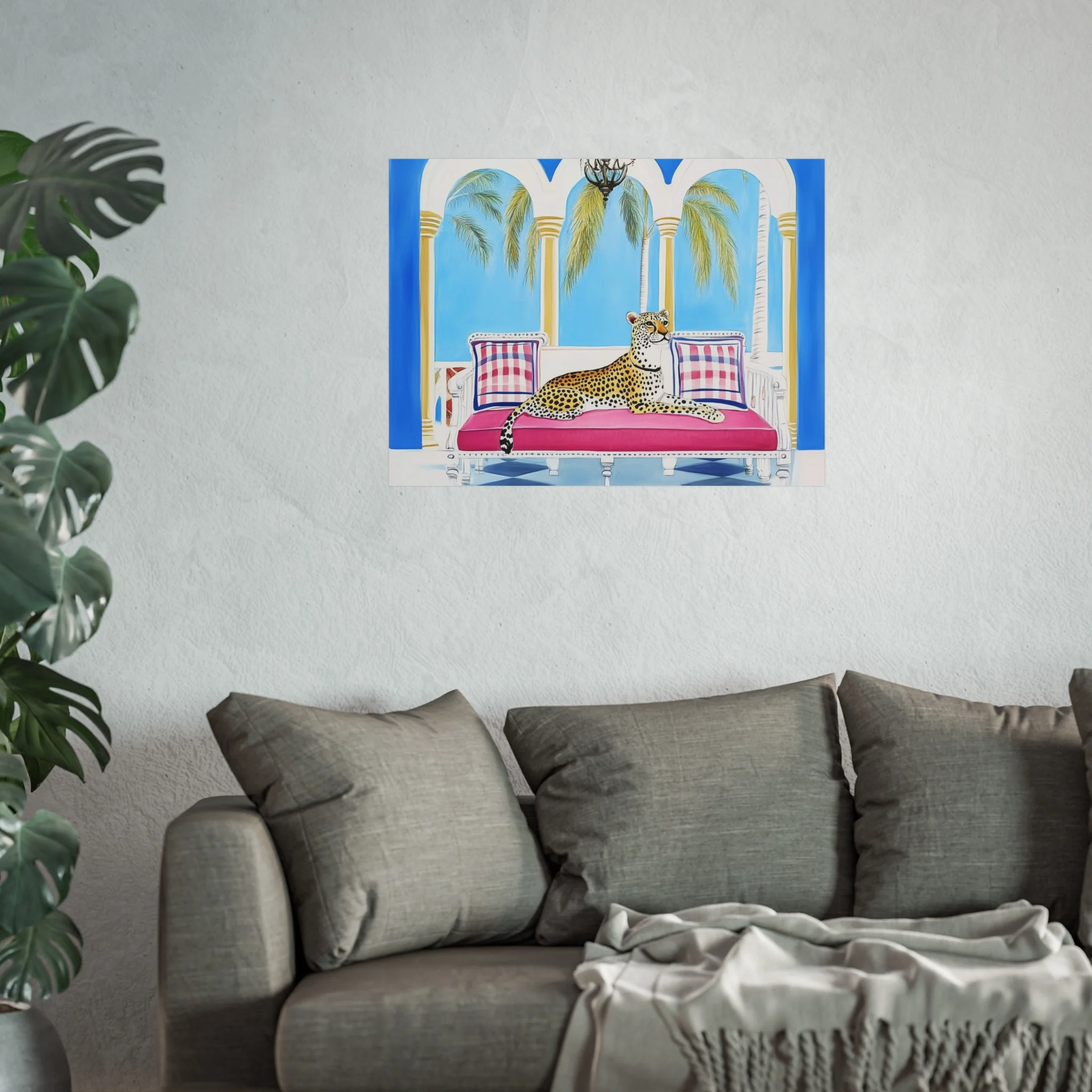 Leopard Lounge in Paradise Fine Art Poster - Image 27