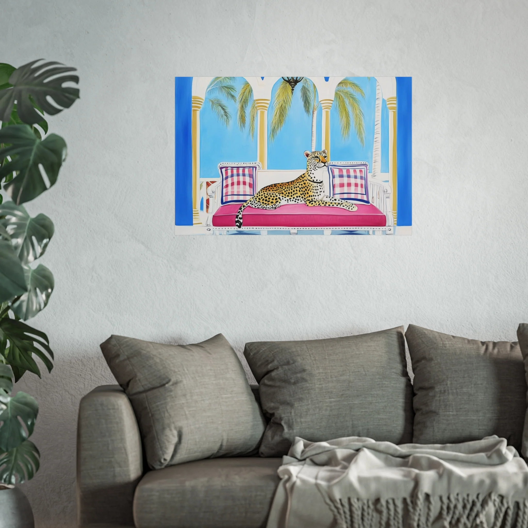 Leopard Lounge in Paradise Fine Art Poster - Image 43