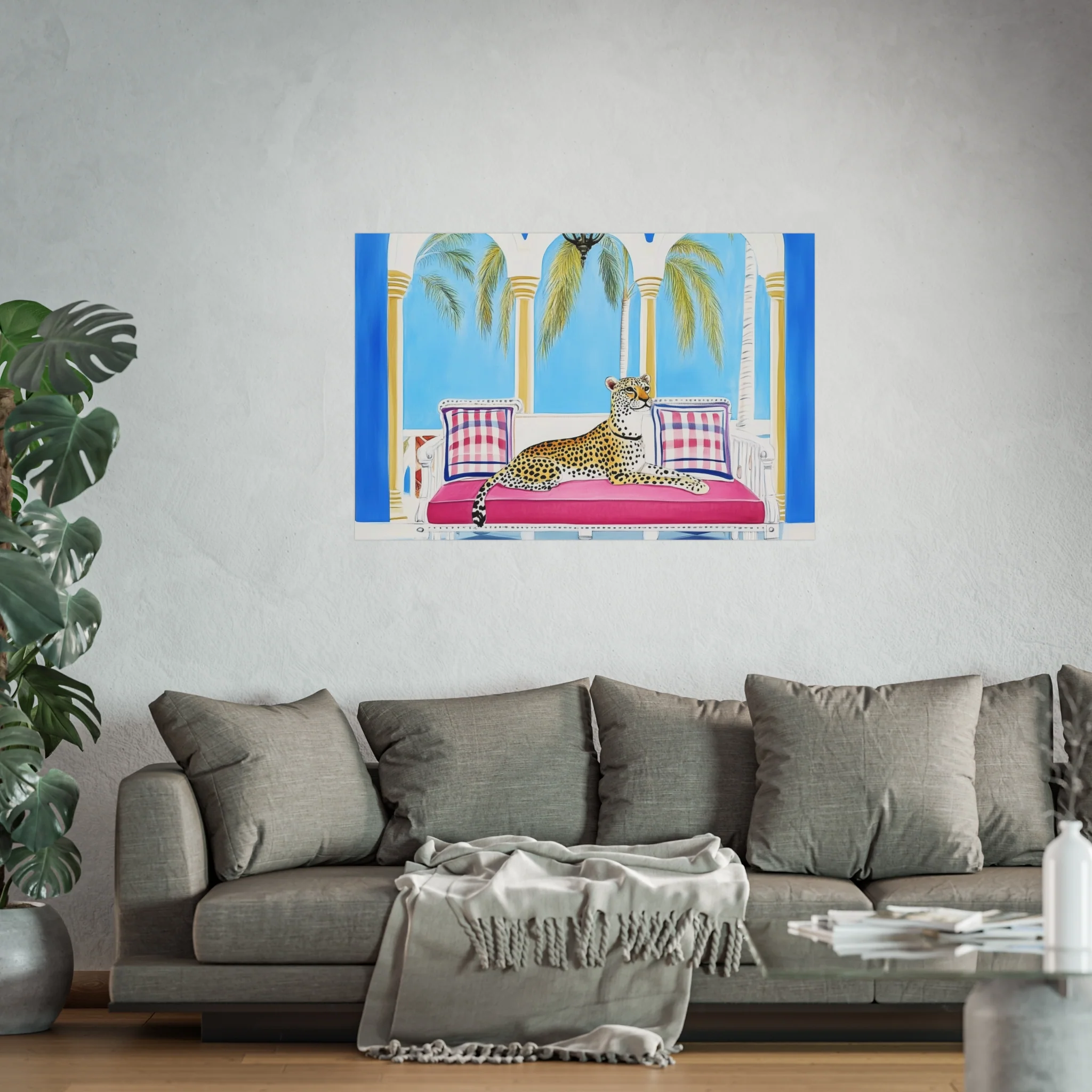 Leopard Lounge in Paradise Fine Art Poster - Image 47