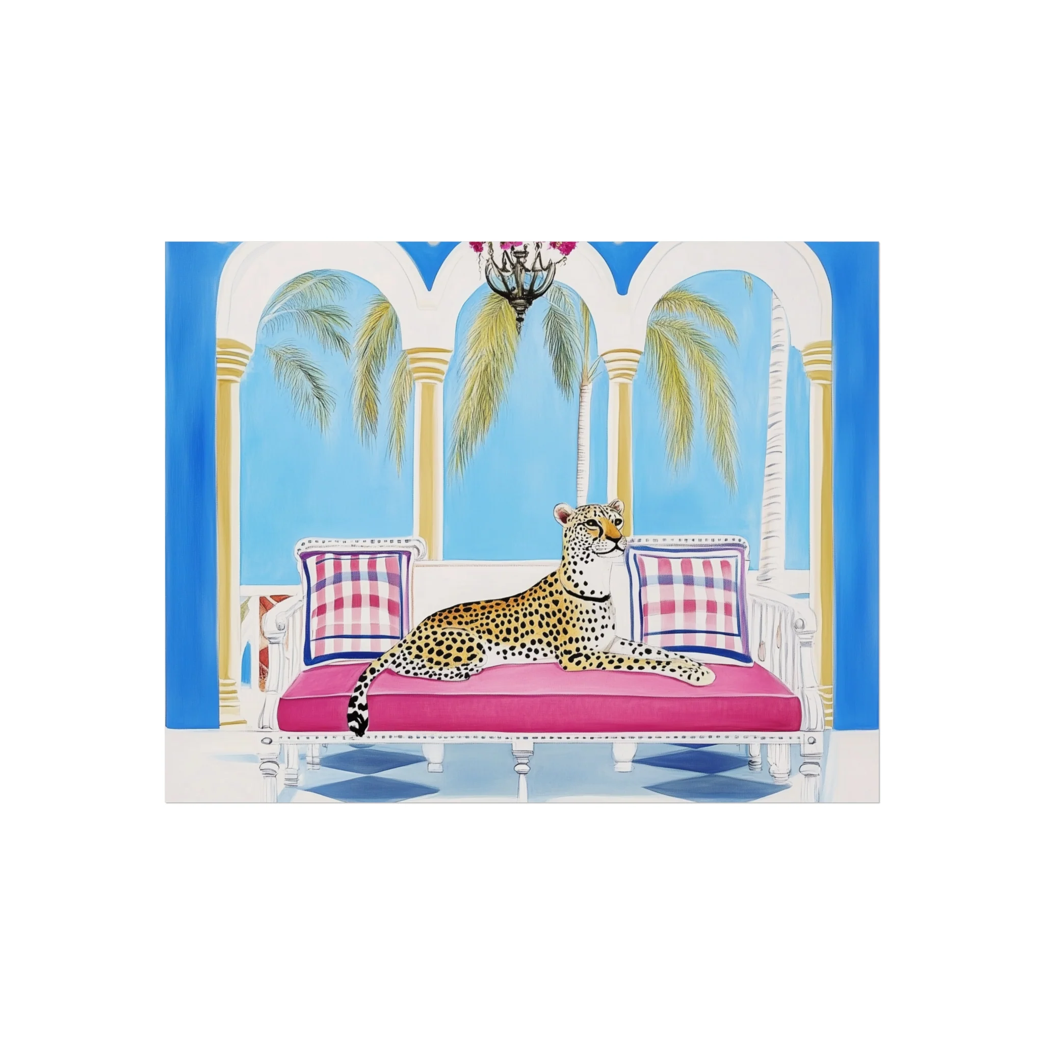 Leopard Lounge in Paradise Fine Art Poster - Image 8