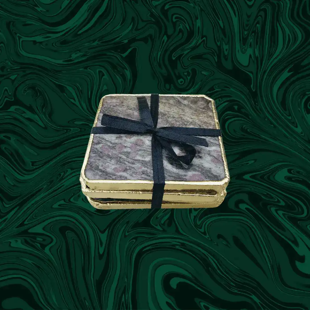 Lepidolite Agate Coaster Set of 4 - Image 2