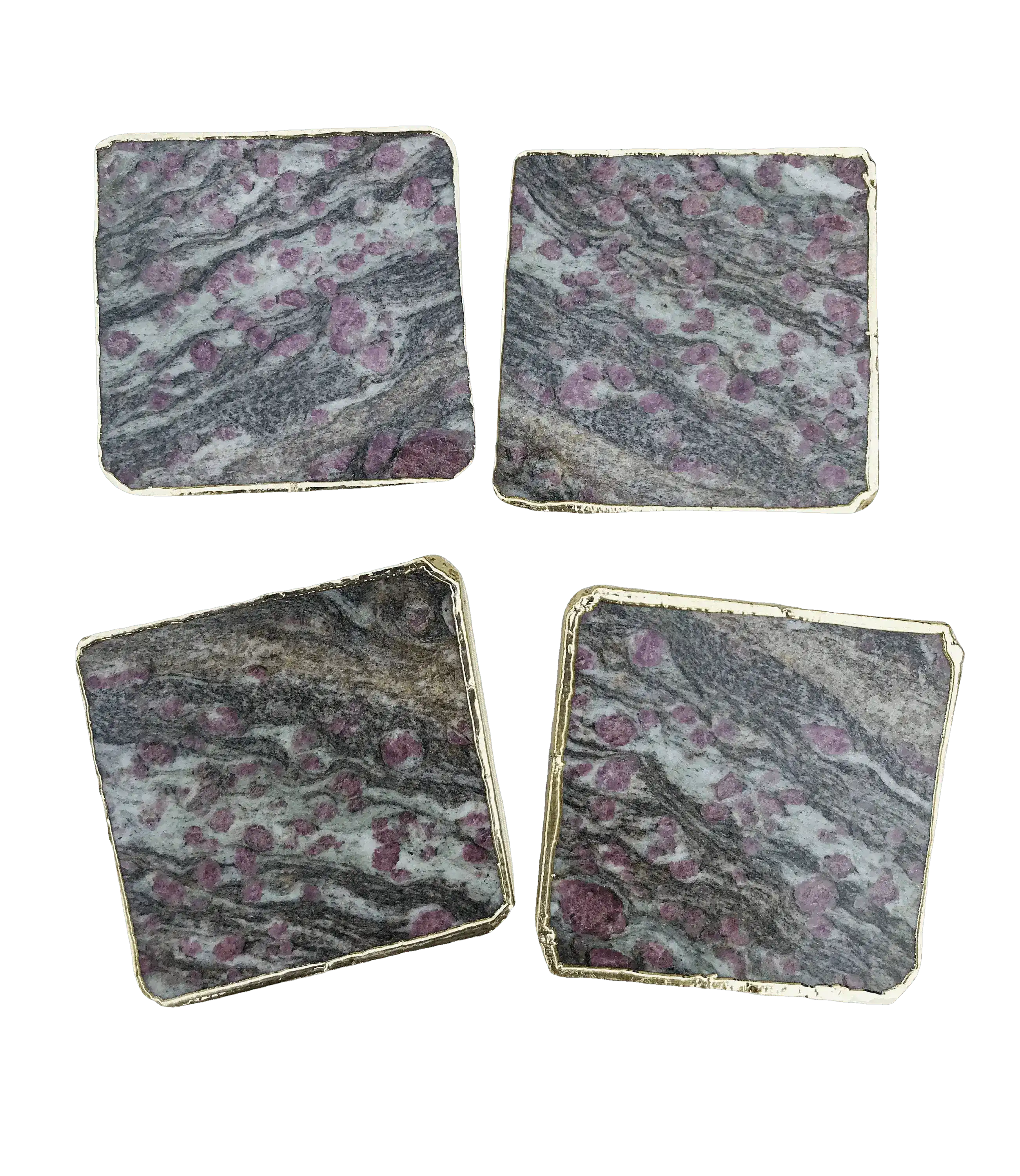 Lepidolite Agate Coaster Set of 4 - Image 3