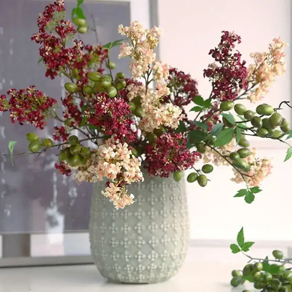 Lilac Artificial Flower Branch - Image 7