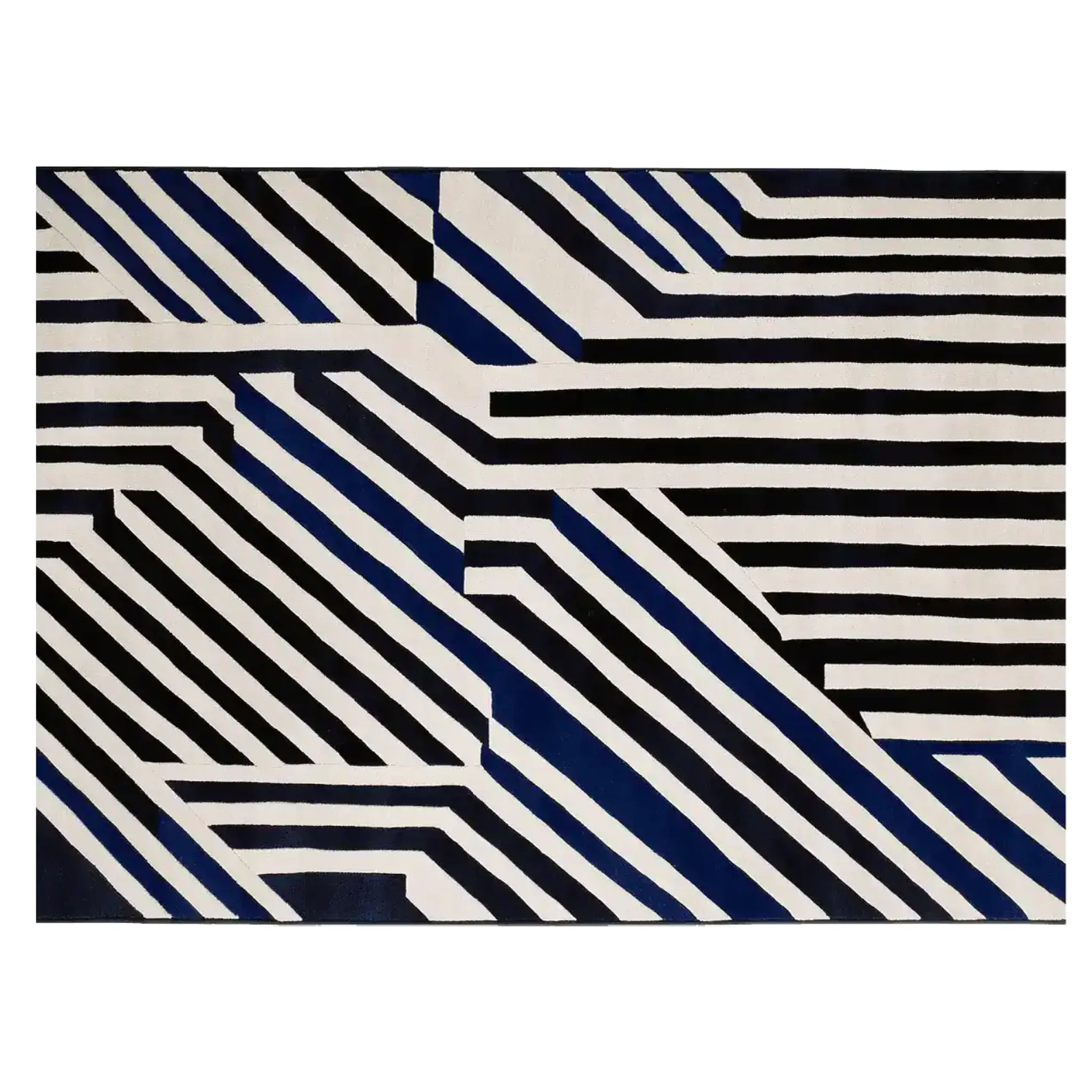 Line Rhythm Hand Tufted Rug - Image 4