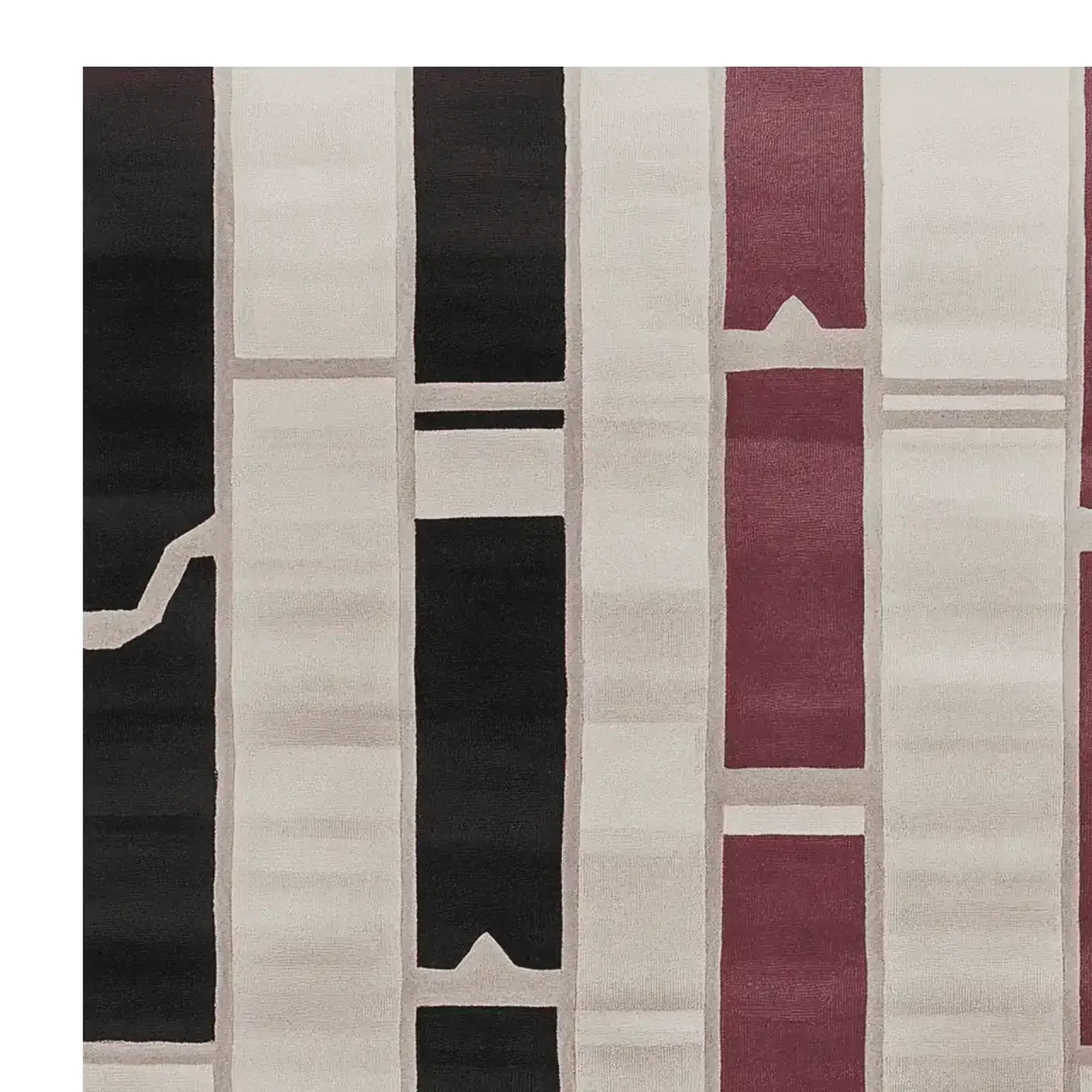 Linear Mood Frame Hand Tufted Rug - Image 6
