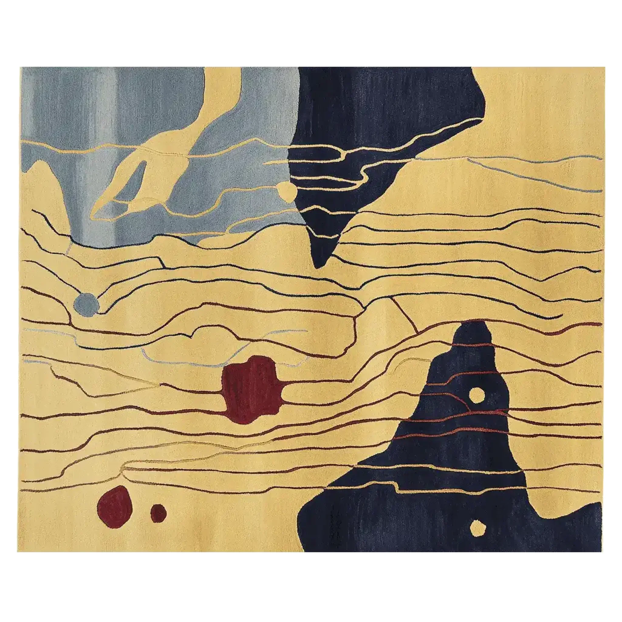 Linear Pulse Hand Tufted Rug - Image 3