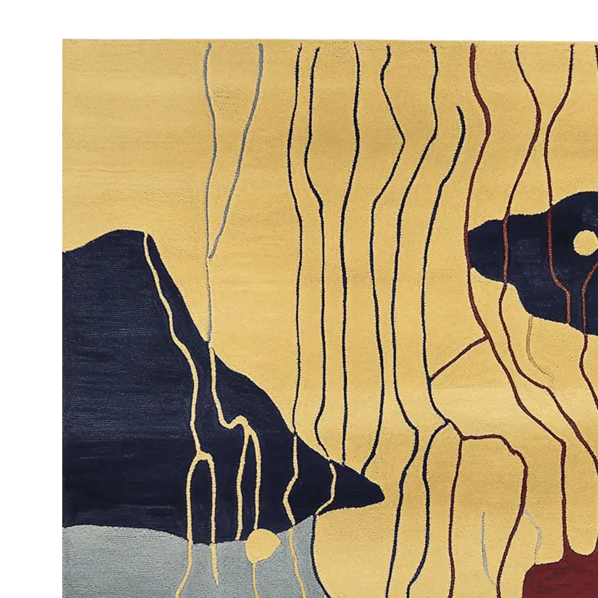 Linear Pulse Hand Tufted Rug - Image 4