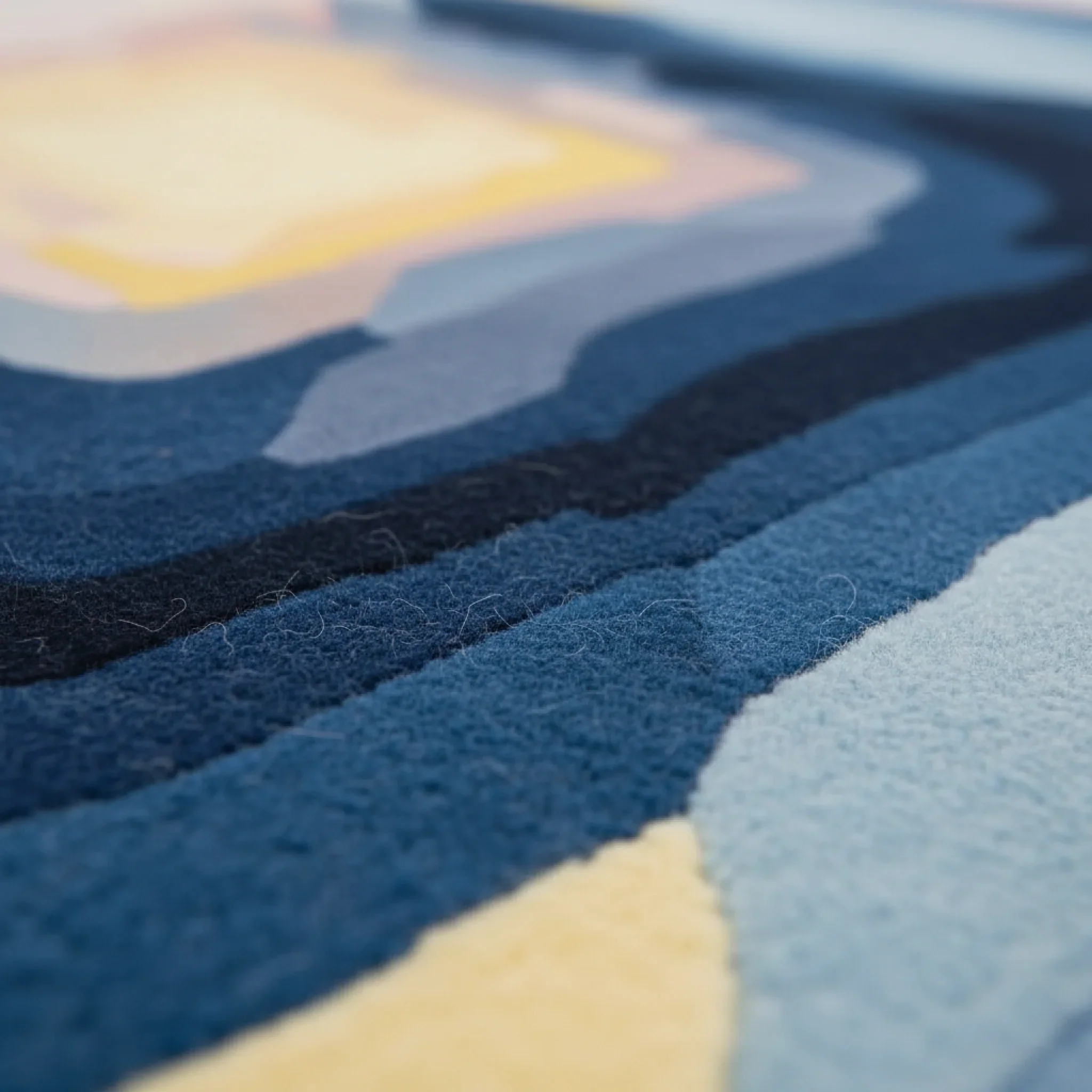 Linear Rhythm Frame Hand Tufted Rug - Image 3
