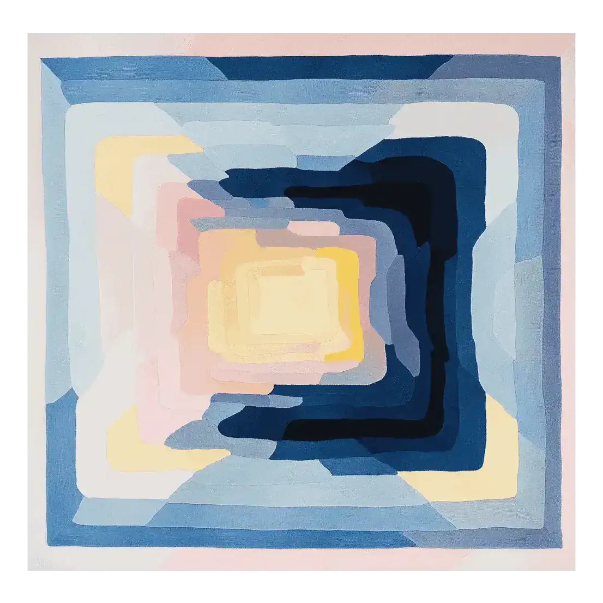 Linear Rhythm Frame Hand Tufted Rug - Image 4