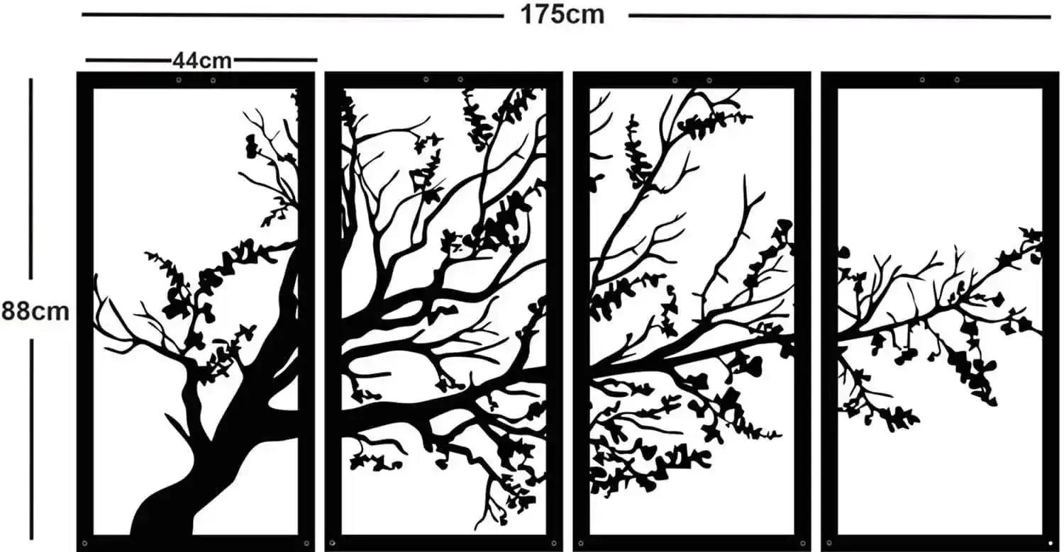 Lush Tree Metal Wall Hanging Decor - Image 10