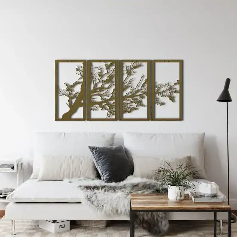 Lush Tree Metal Wall Hanging Decor - Image 4