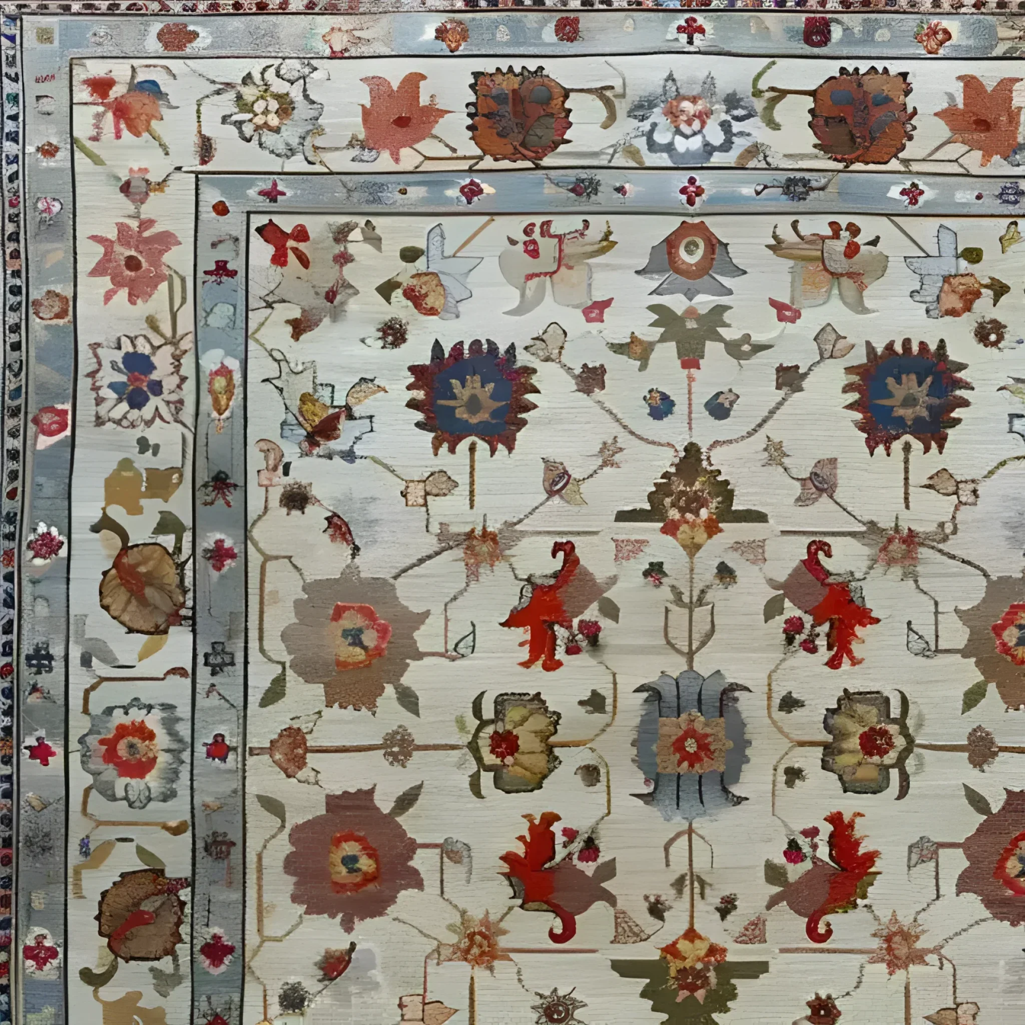 Luxurious Petal Weave Hand Knotted Area Rug - Image 4