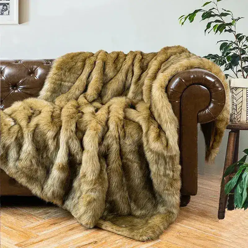 Luxury Faux Fur Blanket - Image 4