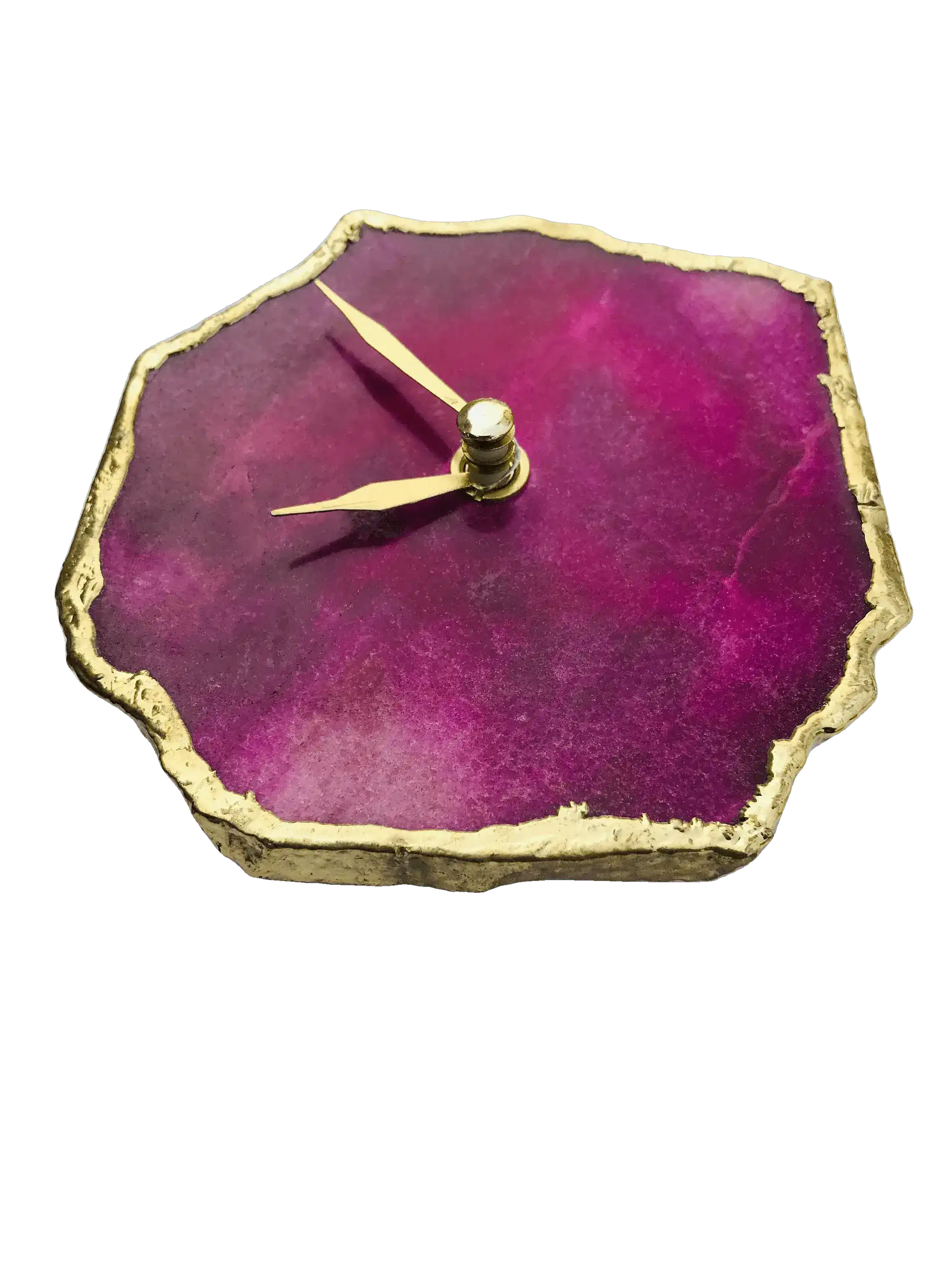 Magenta Agate Aventurine Wall and Desk Clock - Image 6