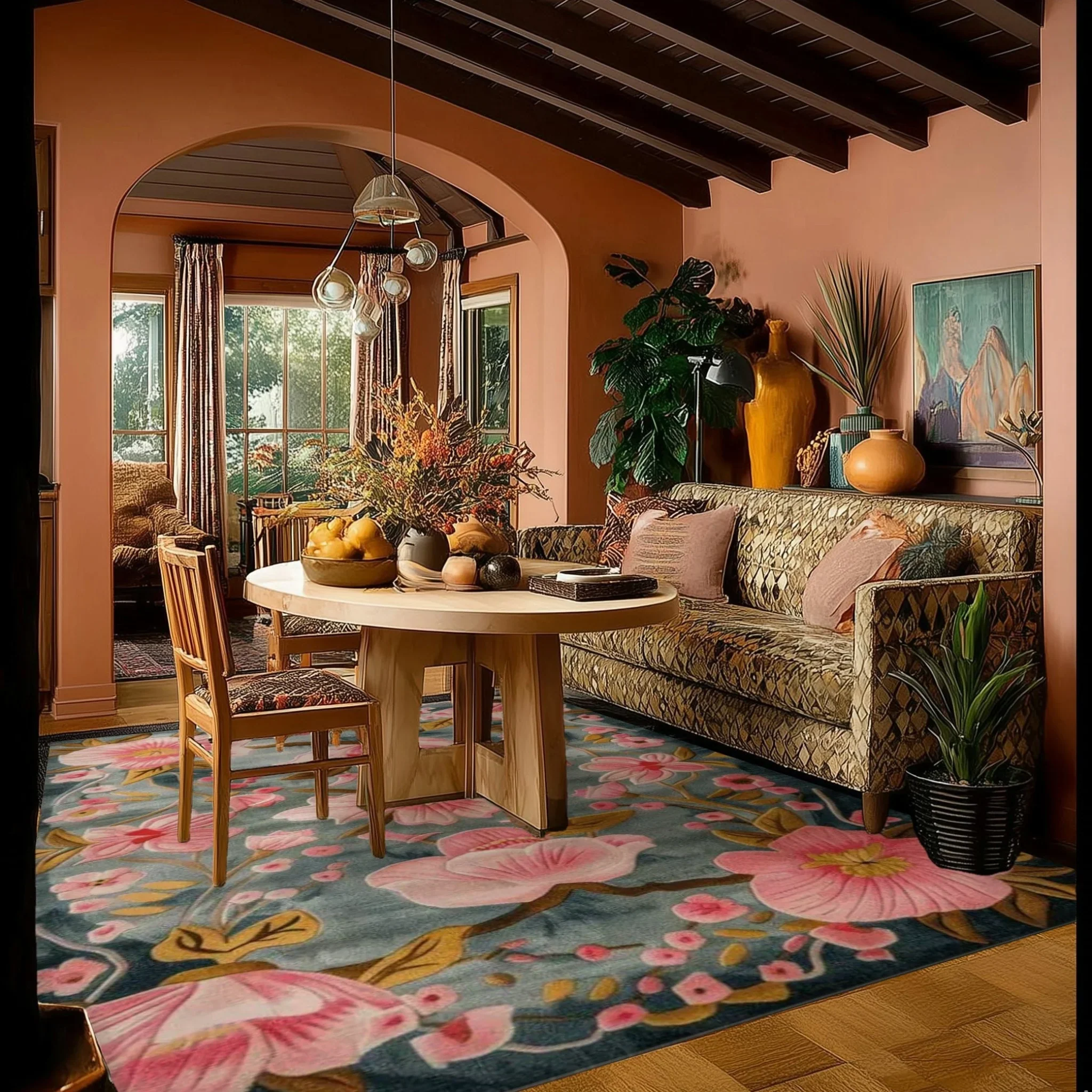 Magnolia Blossom Hand Tufted Rug - Image 5